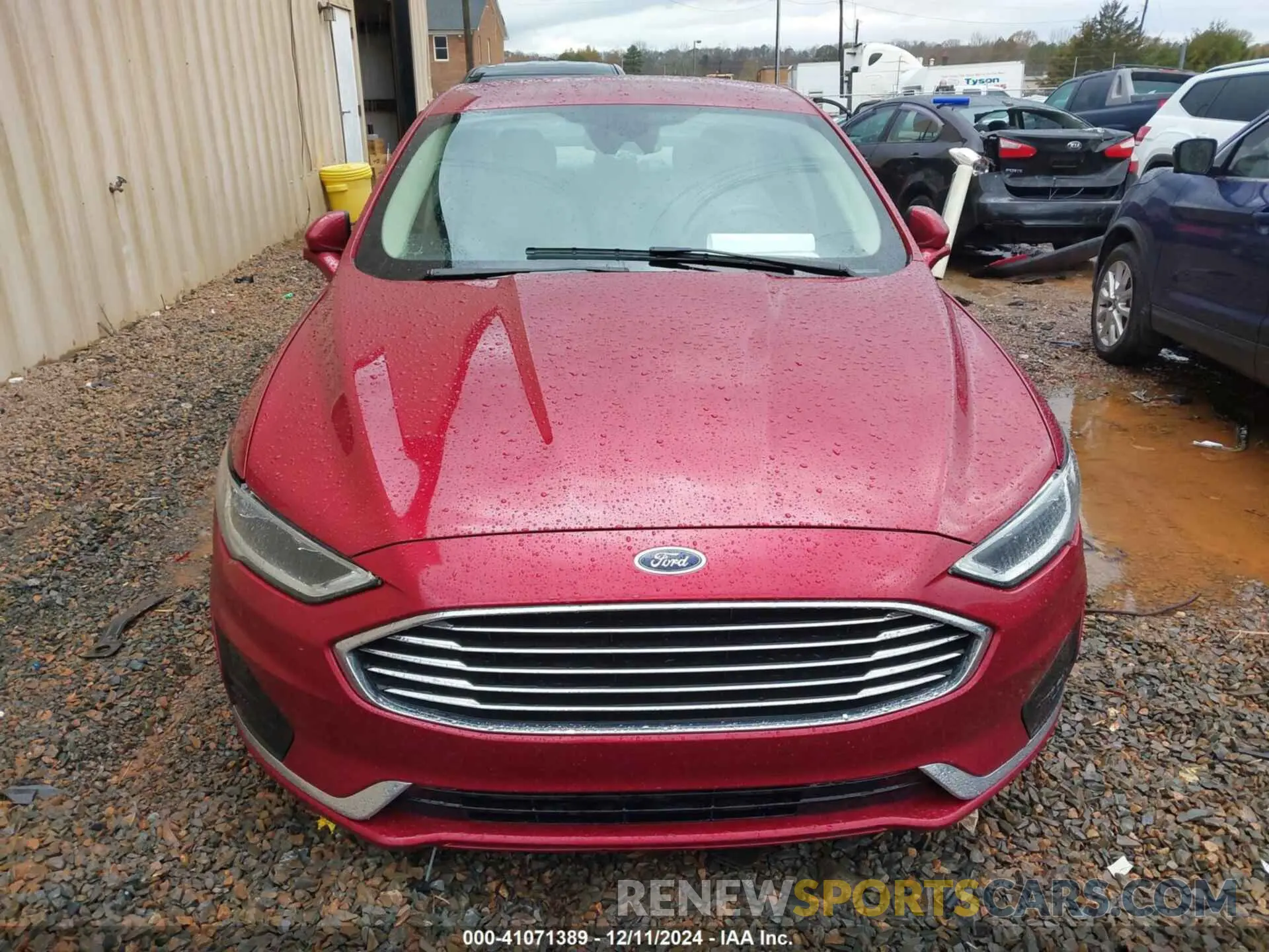 12 fotografías del automóvil dañado 3FA6P0MU6KR136726 FORD FUSION HYBRID 2019