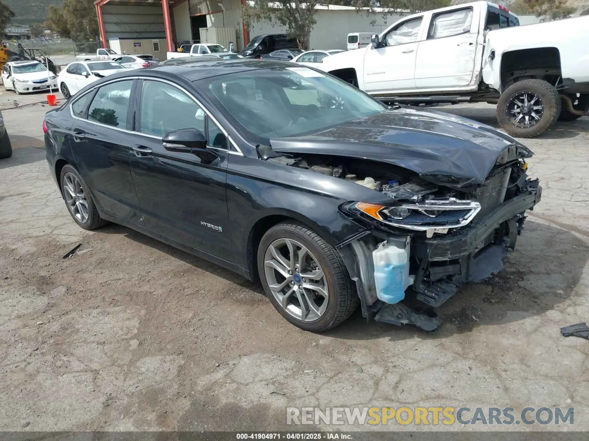 1 fotografías del automóvil dañado 3FA6P0RU0KR116903 FORD FUSION HYBRID 2019