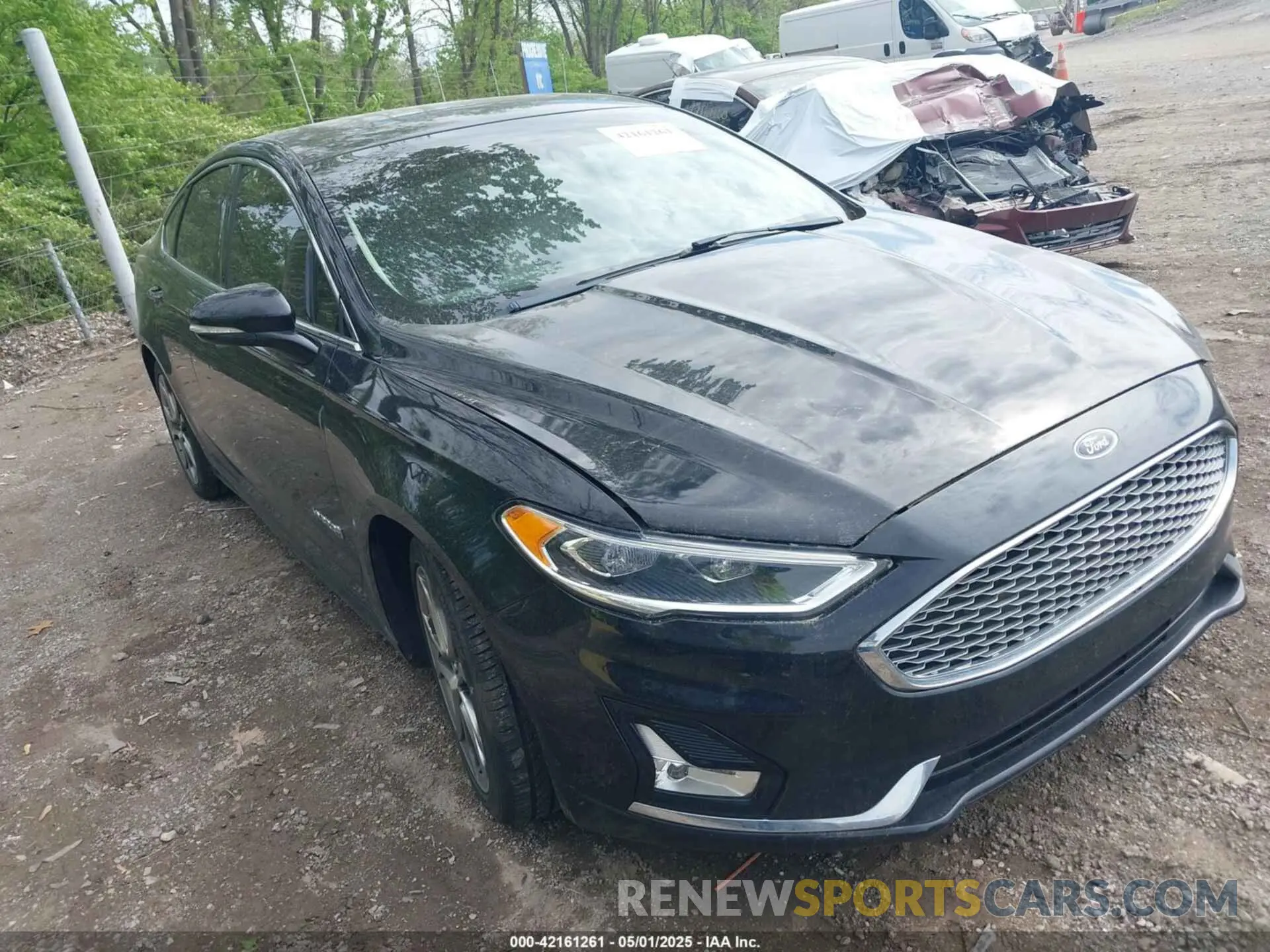 1 fotografías del automóvil dañado 3FA6P0RU0KR217200 FORD FUSION HYBRID 2019