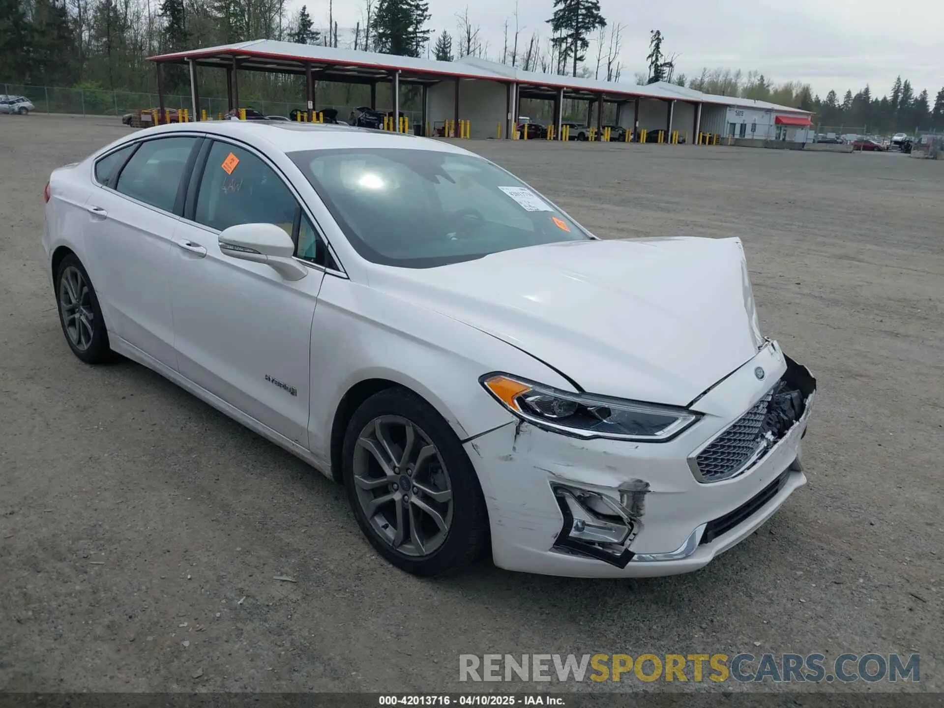 1 fotografías del automóvil dañado 3FA6P0RU0KR227368 FORD FUSION HYBRID 2019