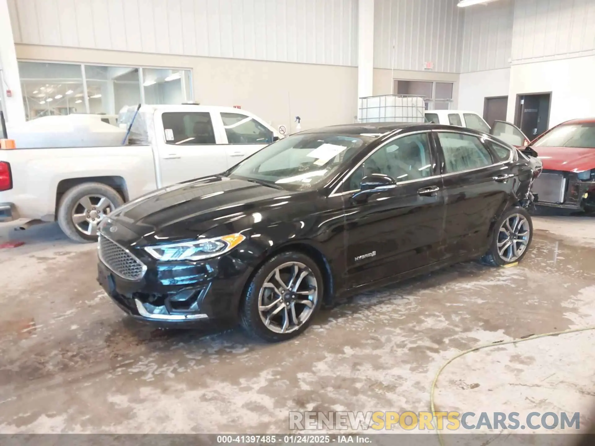 2 fotografías del automóvil dañado 3FA6P0RU1KR138120 FORD FUSION HYBRID 2019