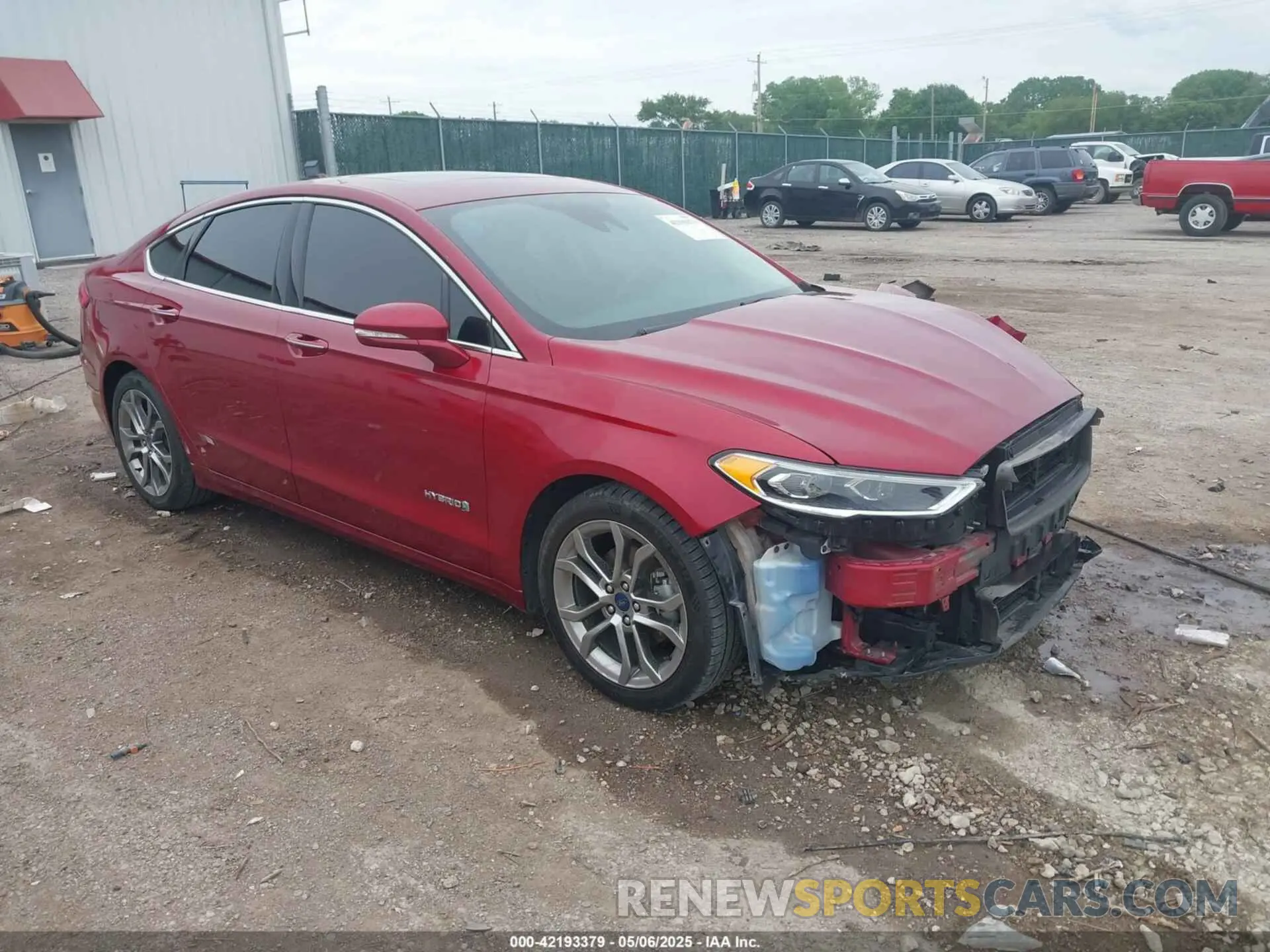 1 fotografías del automóvil dañado 3FA6P0RU2KR190369 FORD FUSION HYBRID 2019