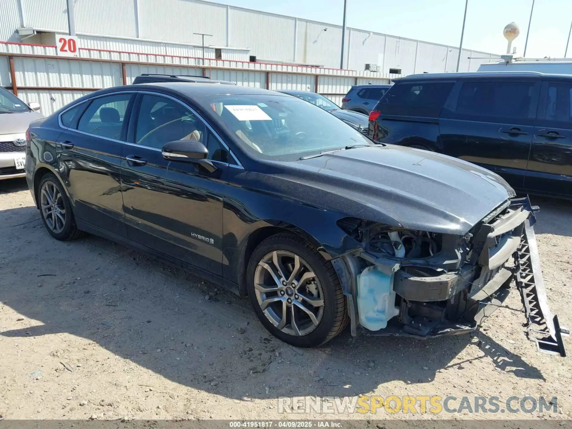 1 fotografías del automóvil dañado 3FA6P0RU3KR207003 FORD FUSION HYBRID 2019