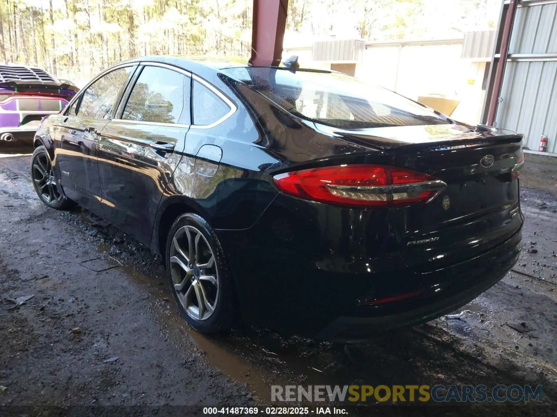 3 fotografías del automóvil dañado 3FA6P0RU3KR243175 FORD FUSION HYBRID 2019