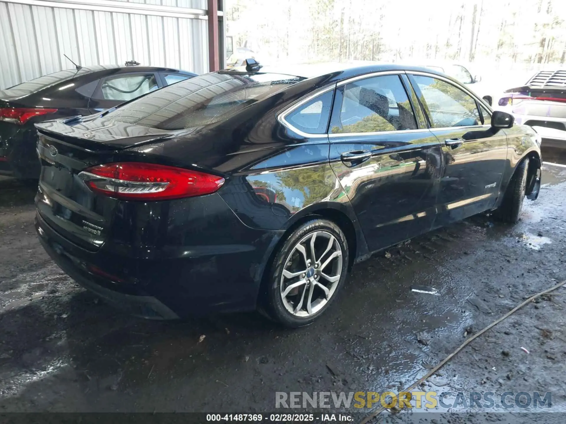 4 fotografías del automóvil dañado 3FA6P0RU3KR243175 FORD FUSION HYBRID 2019