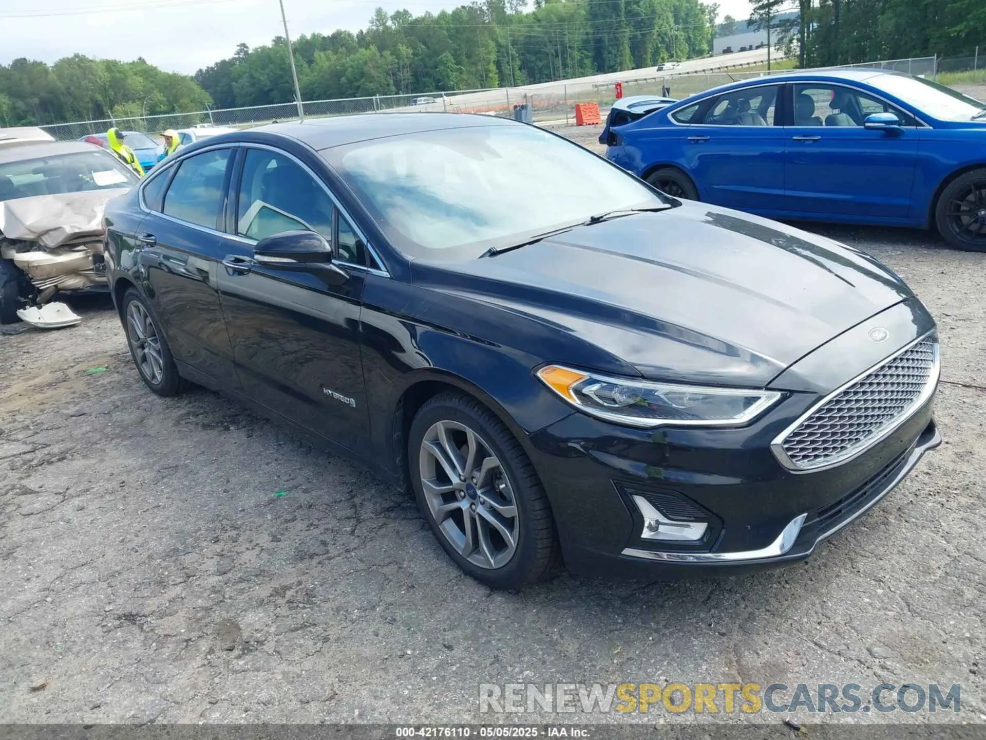 1 fotografías del automóvil dañado 3FA6P0RU7KR194482 FORD FUSION HYBRID 2019