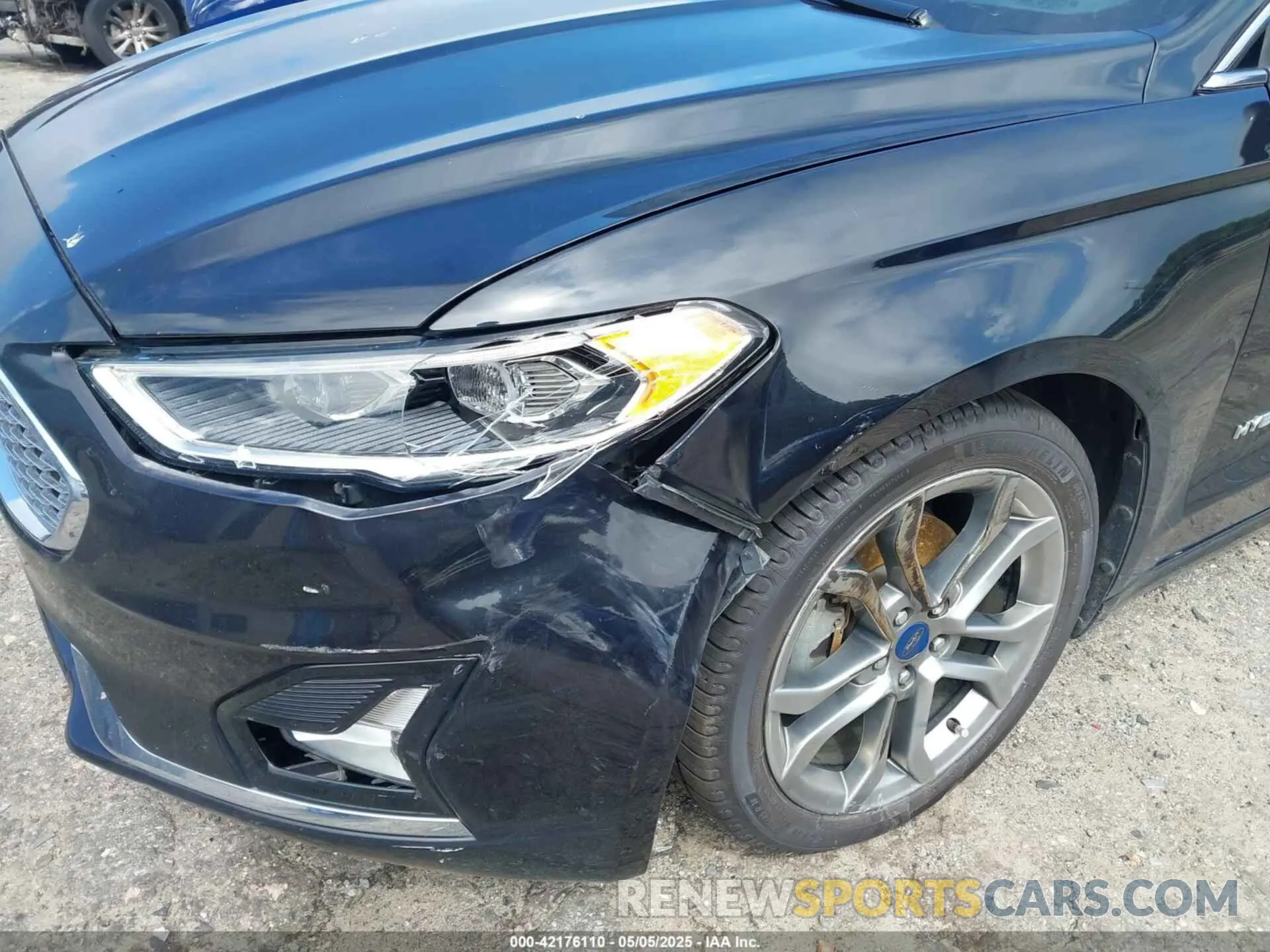 6 fotografías del automóvil dañado 3FA6P0RU7KR194482 FORD FUSION HYBRID 2019