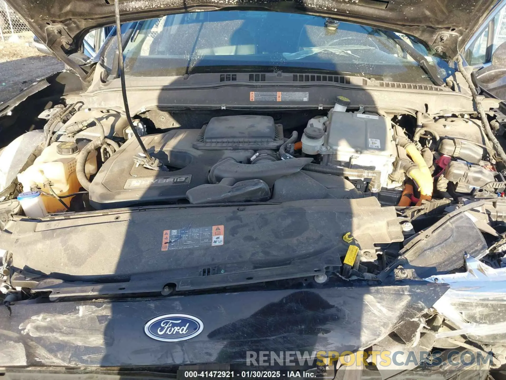 10 fotografías del automóvil dañado 3FA6P0RU9LR141476 FORD FUSION HYBRID 2020