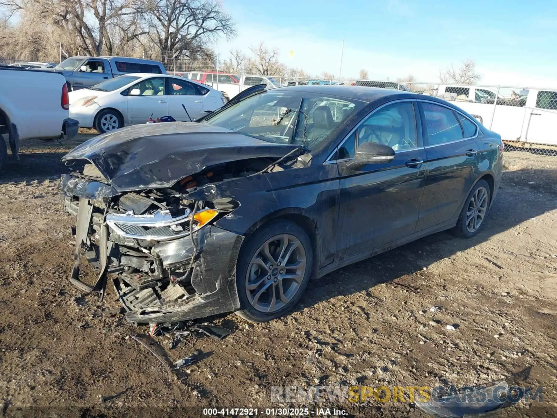 2 fotografías del automóvil dañado 3FA6P0RU9LR141476 FORD FUSION HYBRID 2020
