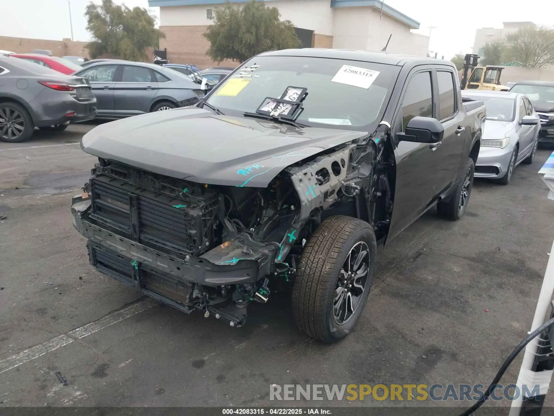 2 fotografías del automóvil dañado 3FTTW8E33NRA62111 FORD MAVERICK 2022