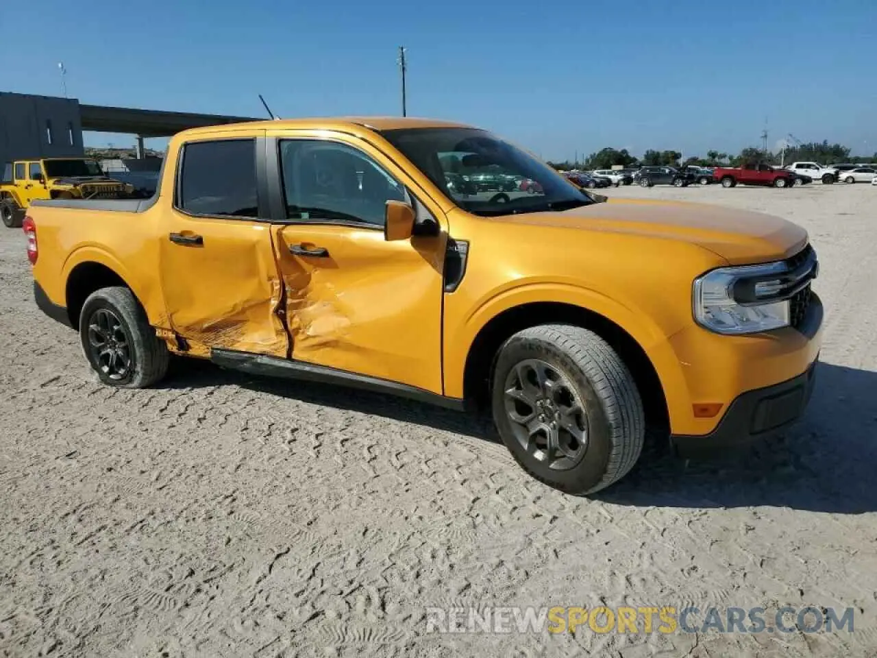4 fotografías del automóvil dañado 3FTTW8E91NRA28673 FORD MAVERICK 2022