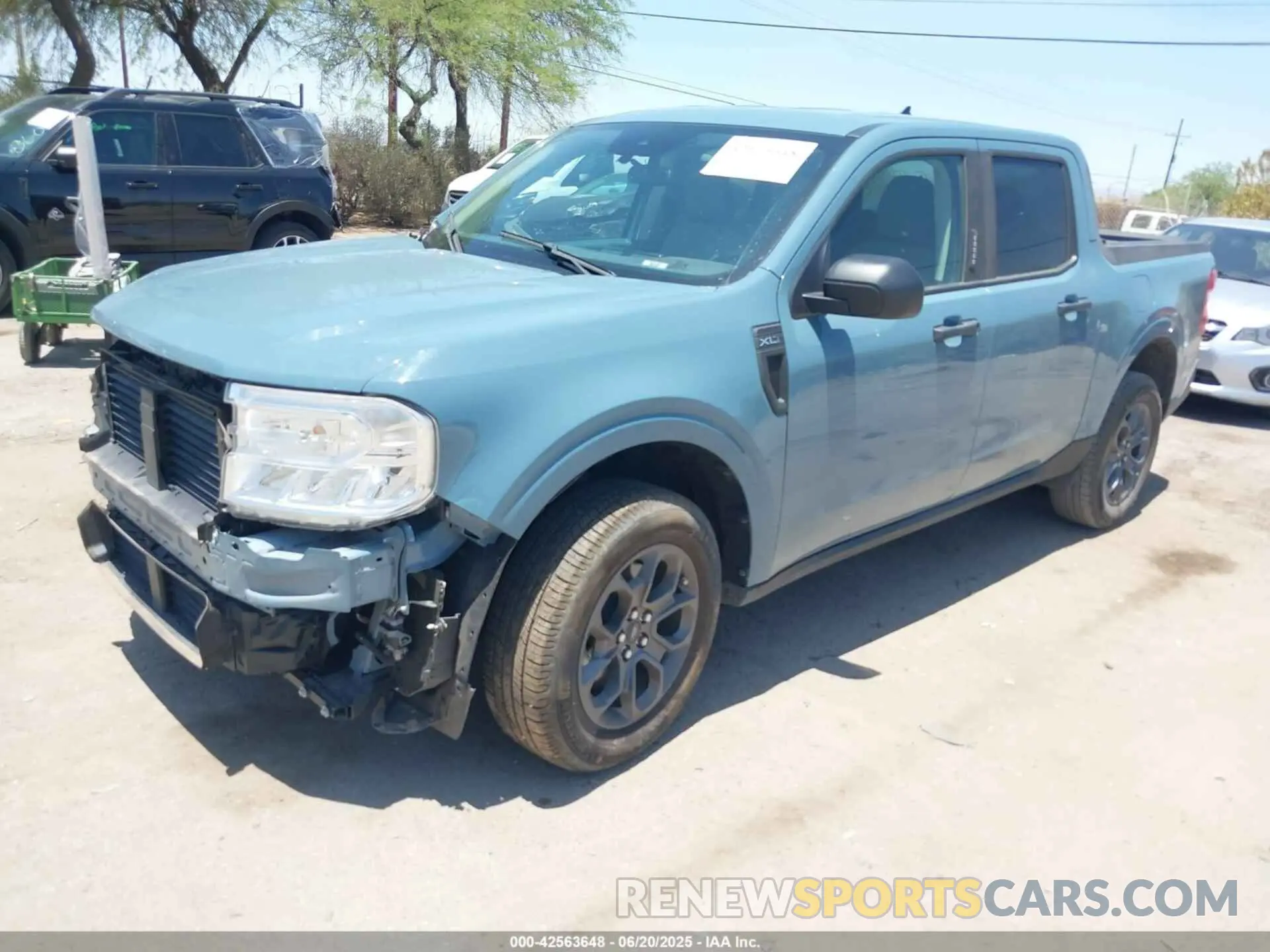 2 fotografías del automóvil dañado 3FTTW8E95NRA53270 FORD MAVERICK 2022