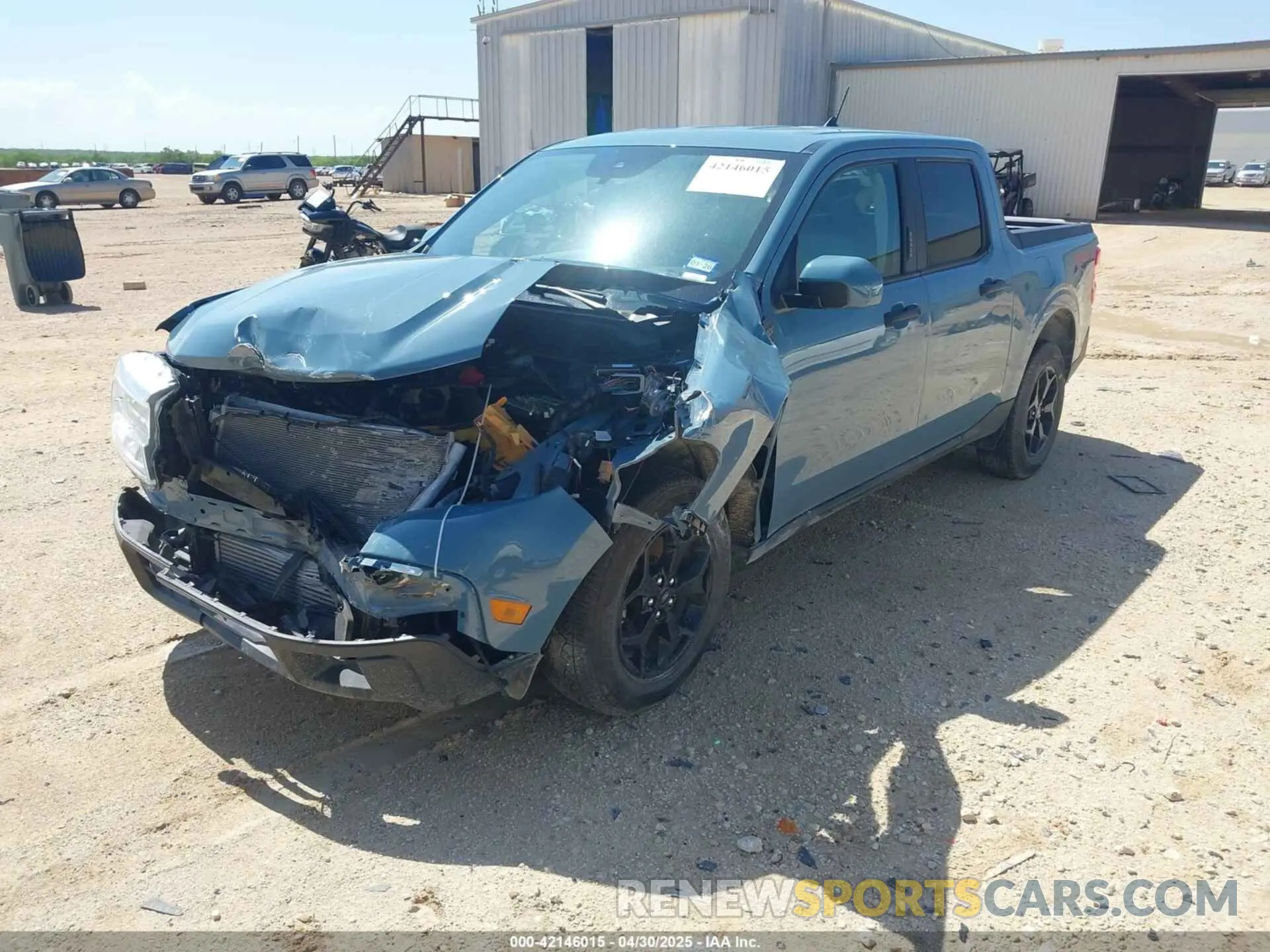 2 fotografías del automóvil dañado 3FTTW8F96NRA97616 FORD MAVERICK 2022
