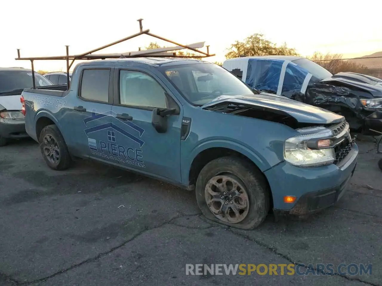4 fotografías del automóvil dañado 3FTTW8E37PRA76855 FORD MAVERICK 2023