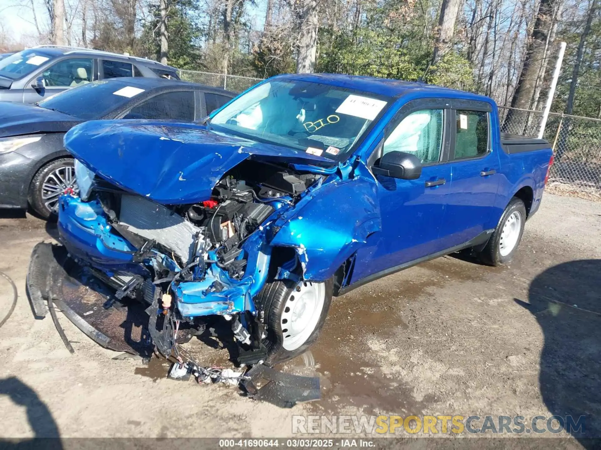 2 fotografías del automóvil dañado 3FTTW8E97PRA04381 FORD MAVERICK 2023