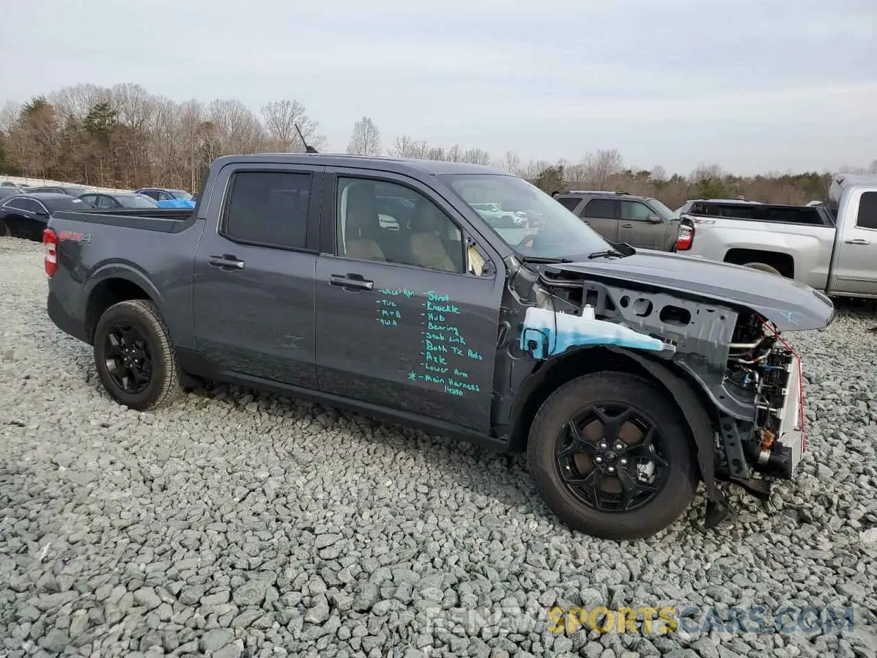 4 fotografías del automóvil dañado 3FTTW8S93RRA59787 FORD MAVERICK L 2024