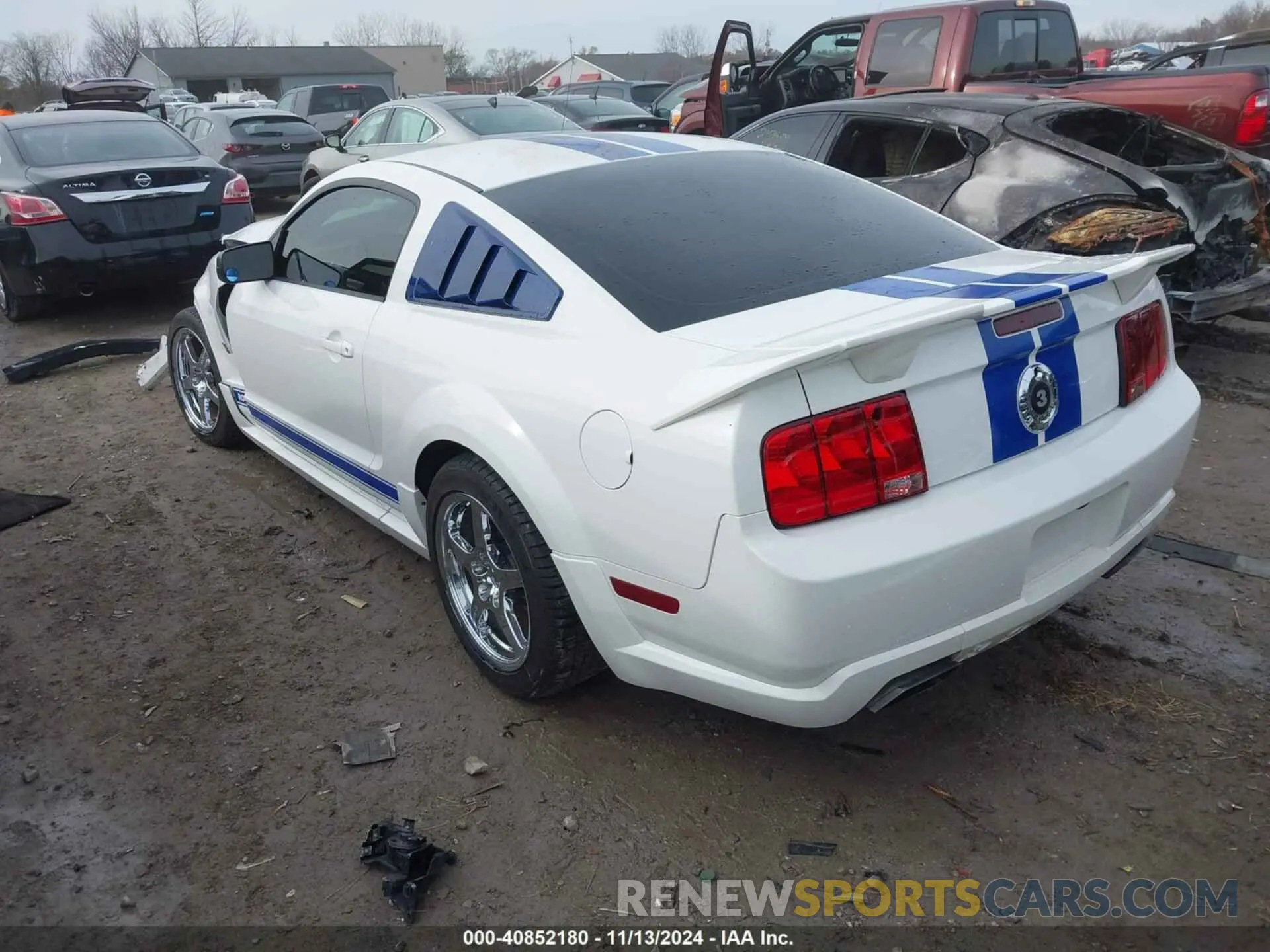 3 fotografías del automóvil dañado 1ZVFT82H565134143 FORD MUSTANG 2006