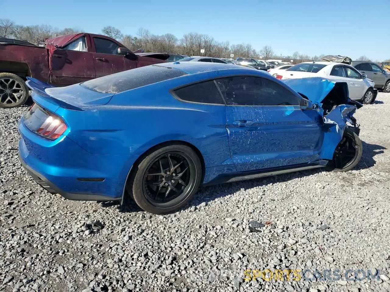 3 fotografías del automóvil dañado 1FA6P8CF1K5202068 FORD MUSTANG 2019