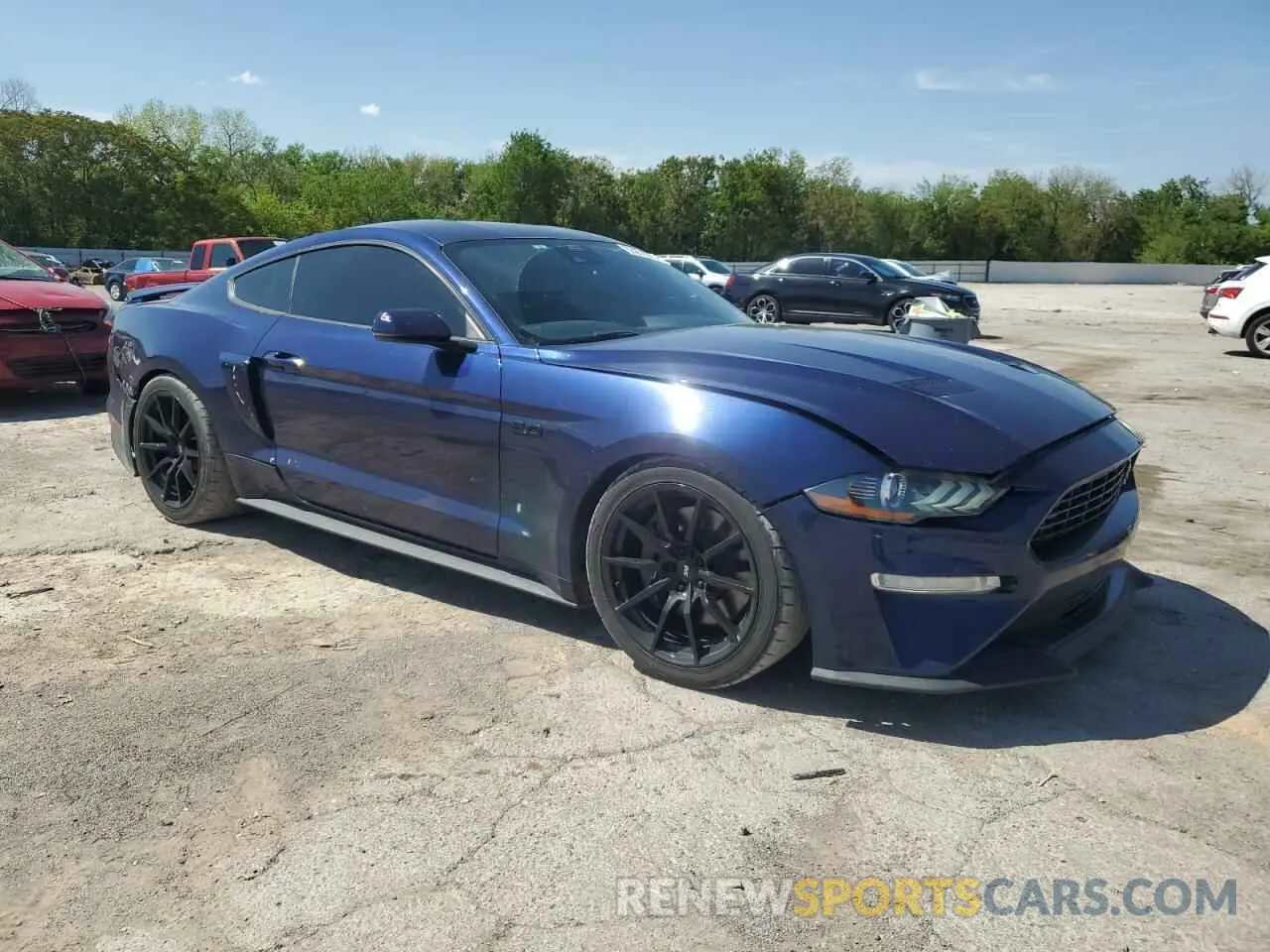 4 fotografías del automóvil dañado 1FA6P8CF2K5123203 FORD MUSTANG 2019