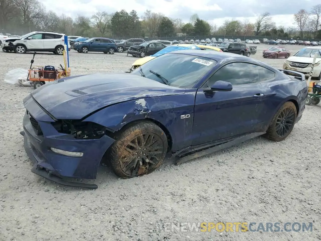 1 fotografías del automóvil dañado 1FA6P8CF2K5201110 FORD MUSTANG 2019