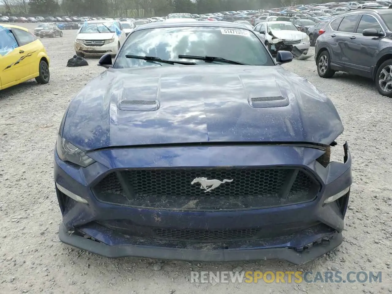 5 fotografías del automóvil dañado 1FA6P8CF2K5201110 FORD MUSTANG 2019