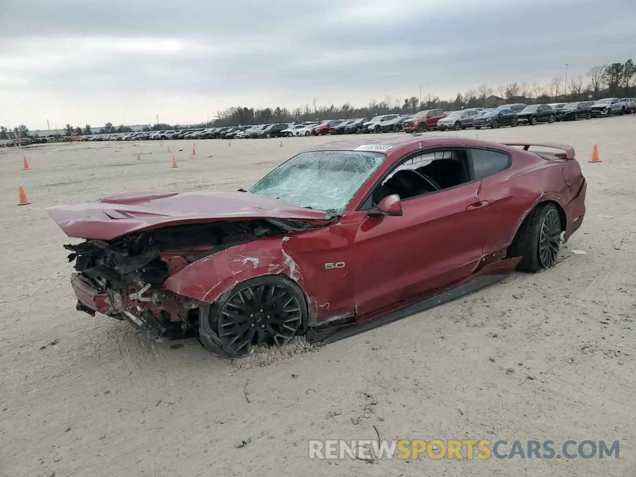 1 fotografías del automóvil dañado 1FA6P8CF3K5191476 FORD MUSTANG 2019