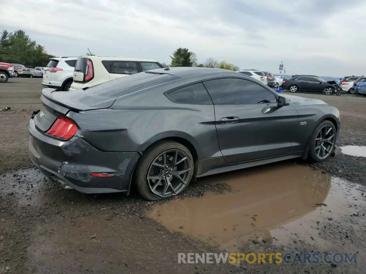 3 fotografías del automóvil dañado 1FA6P8CF4K5195312 FORD MUSTANG 2019