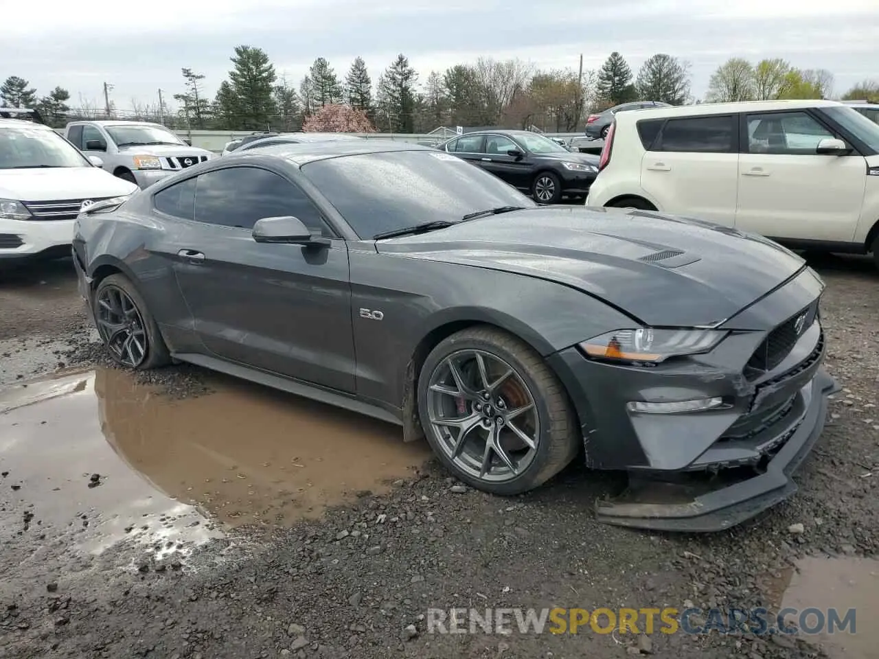4 fotografías del automóvil dañado 1FA6P8CF4K5195312 FORD MUSTANG 2019