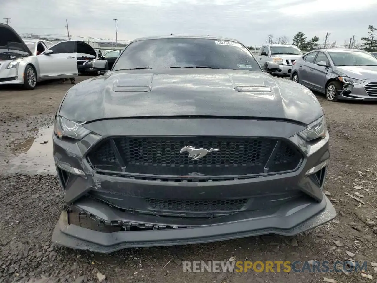 5 fotografías del automóvil dañado 1FA6P8CF4K5195312 FORD MUSTANG 2019