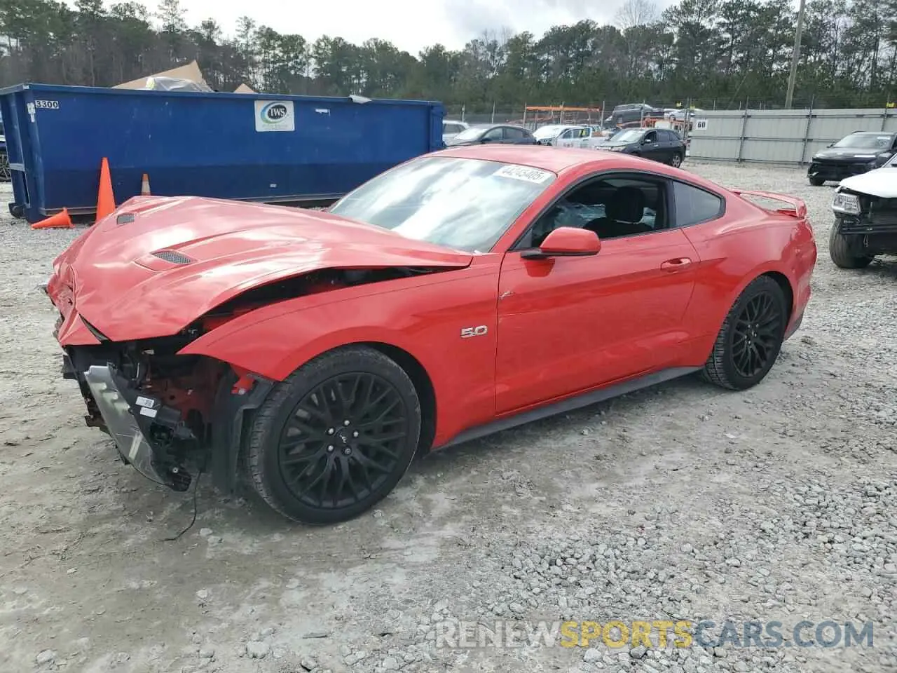 1 fotografías del automóvil dañado 1FA6P8CF7K5196244 FORD MUSTANG 2019