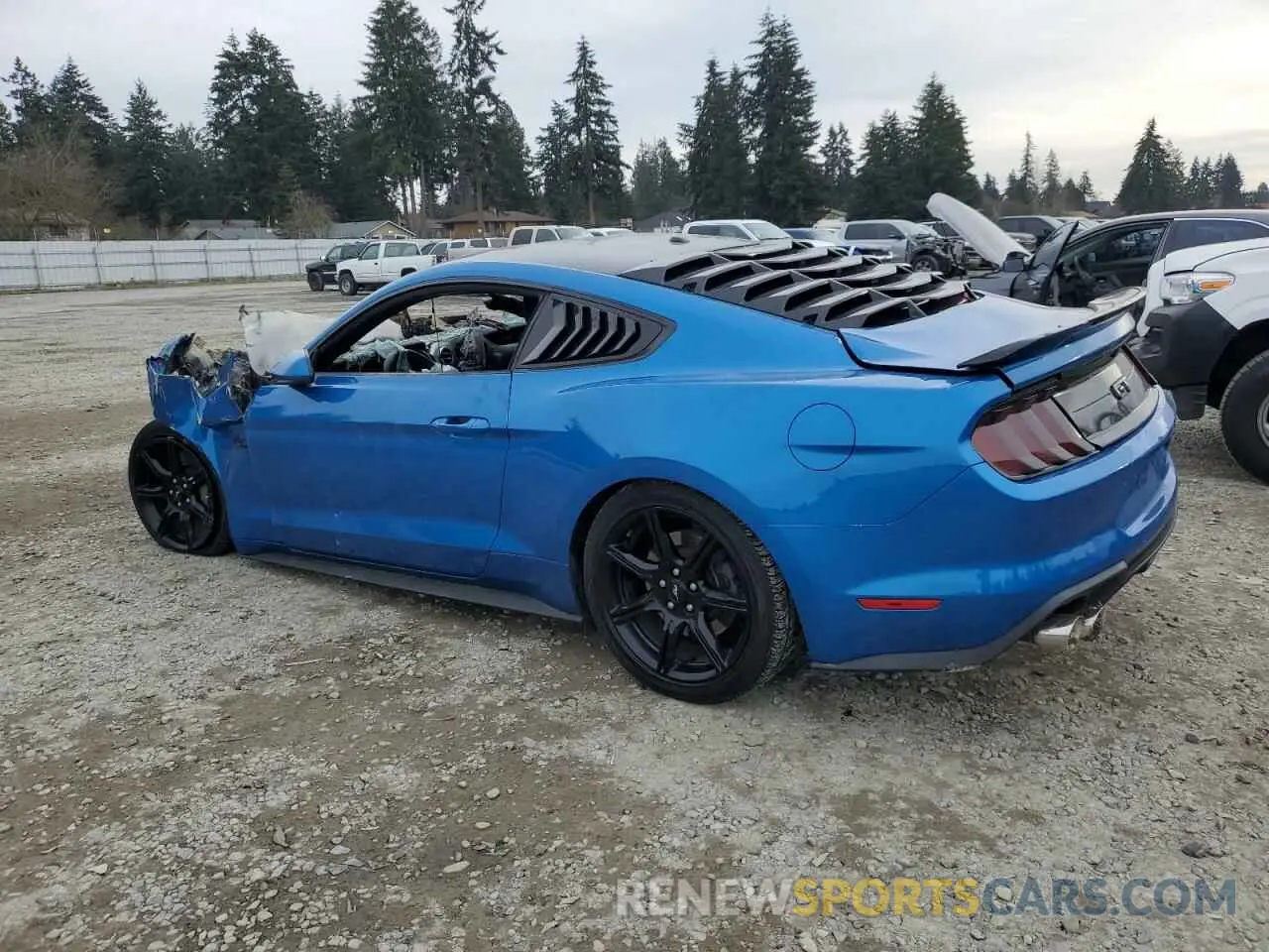 2 fotografías del automóvil dañado 1FA6P8CF8K5203637 FORD MUSTANG 2019