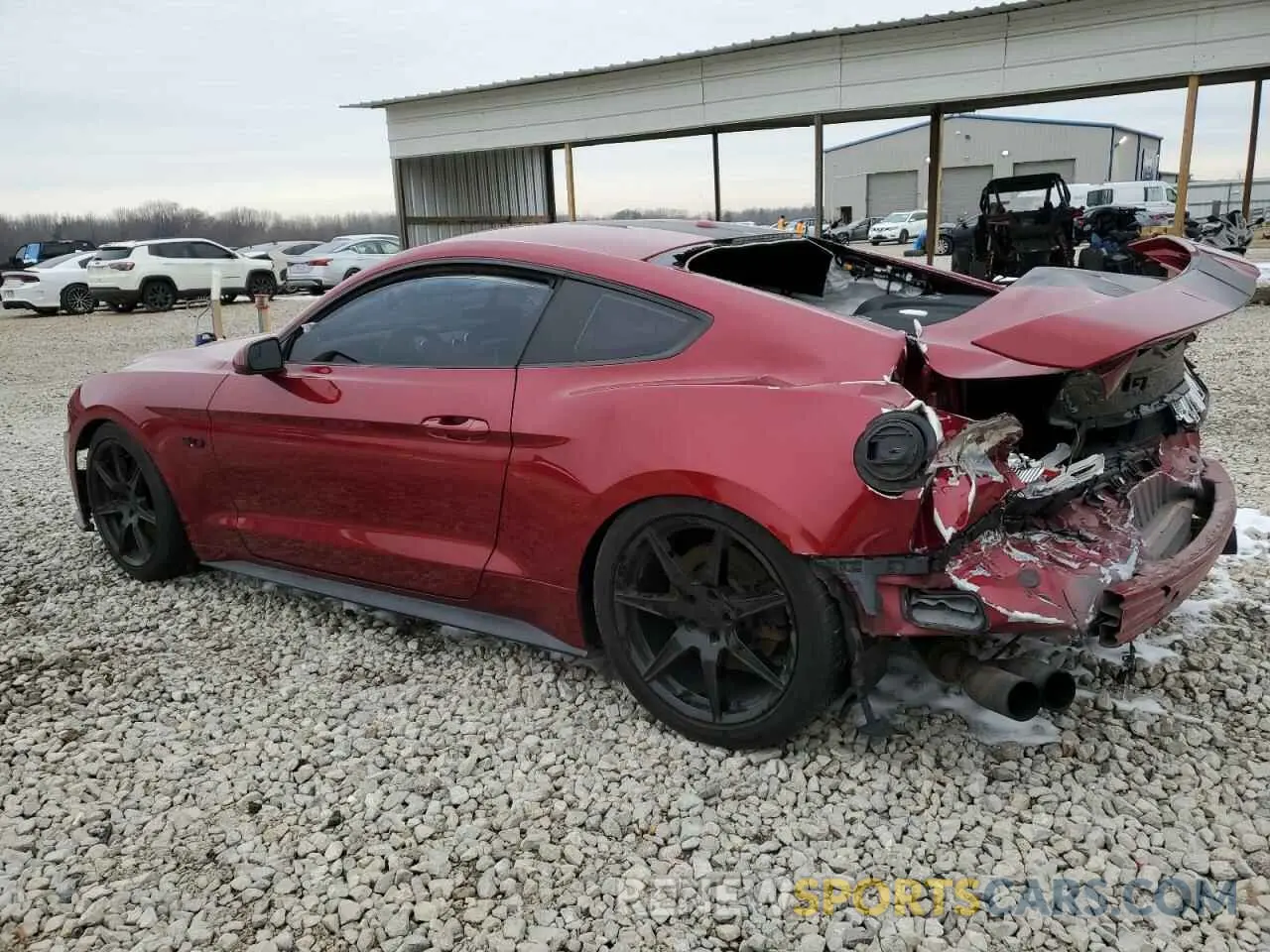2 fotografías del automóvil dañado 1FA6P8CFXK5122283 FORD MUSTANG 2019
