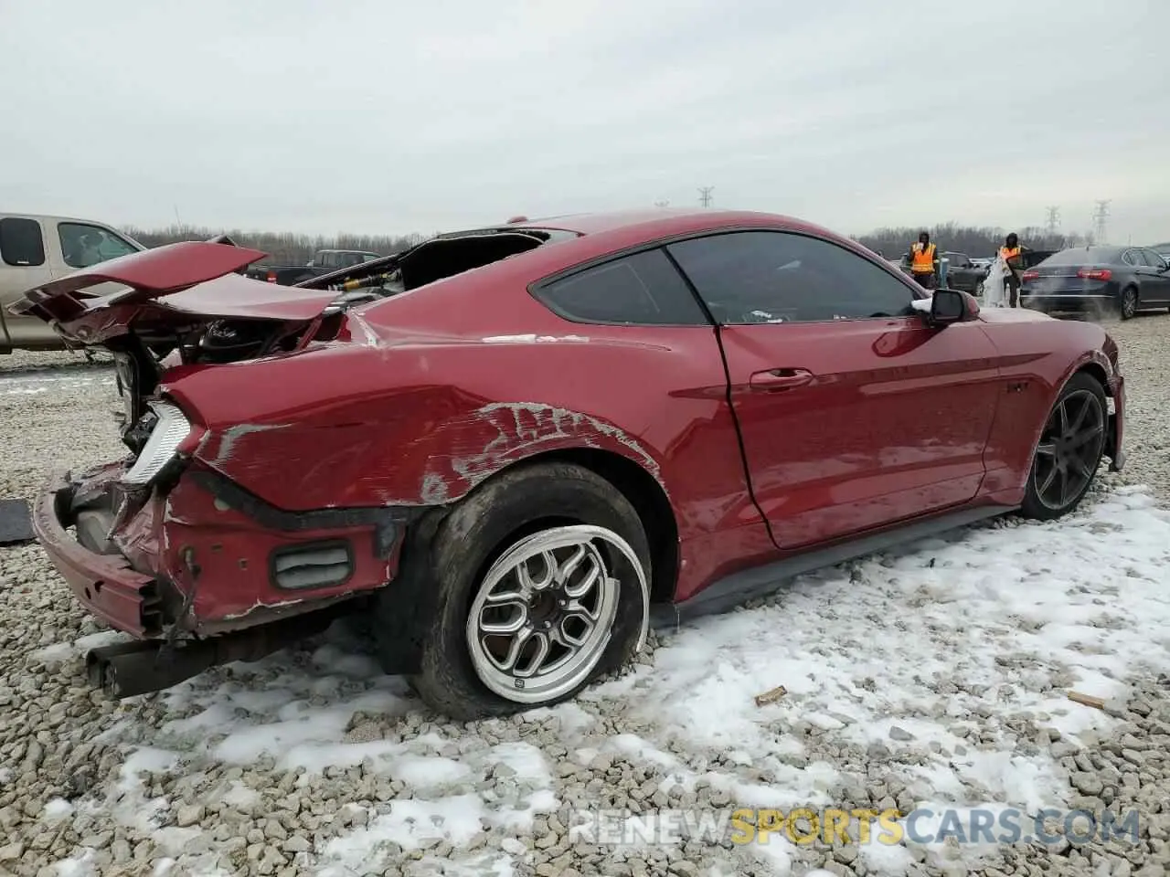 3 fotografías del automóvil dañado 1FA6P8CFXK5122283 FORD MUSTANG 2019