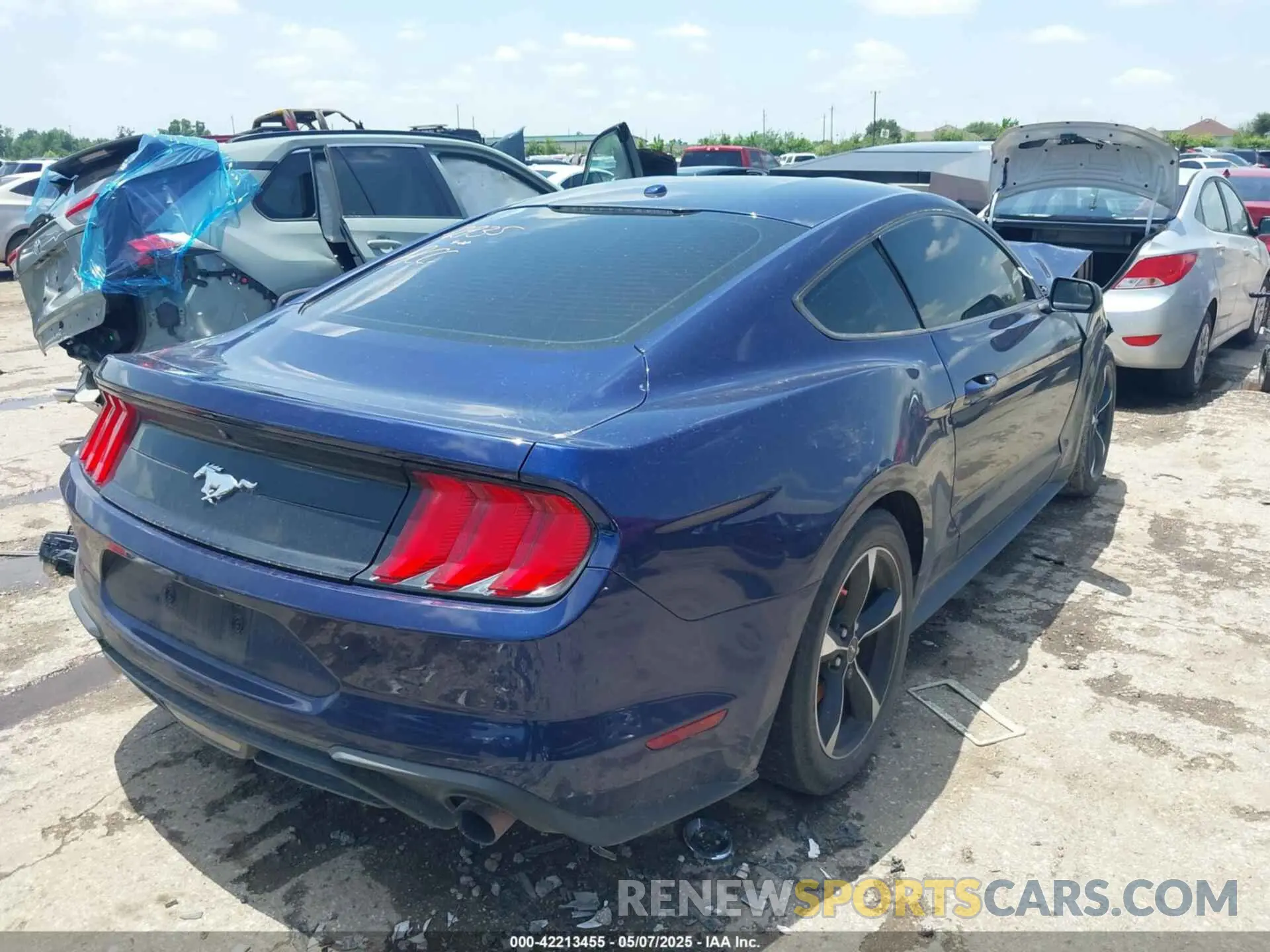 4 fotografías del automóvil dañado 1FA6P8TH0K5174930 FORD MUSTANG 2019