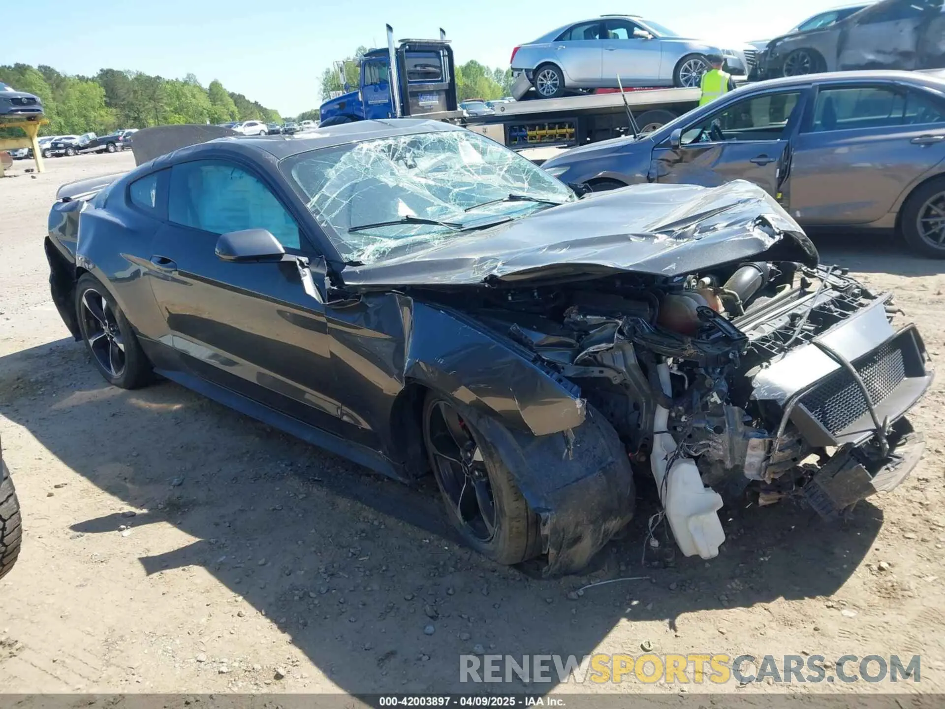 1 fotografías del automóvil dañado 1FA6P8TH0K5201432 FORD MUSTANG 2019