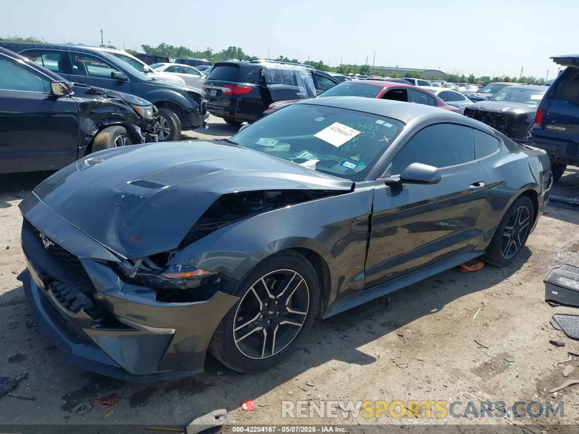 2 fotografías del automóvil dañado 1FA6P8TH1K5118026 FORD MUSTANG 2019