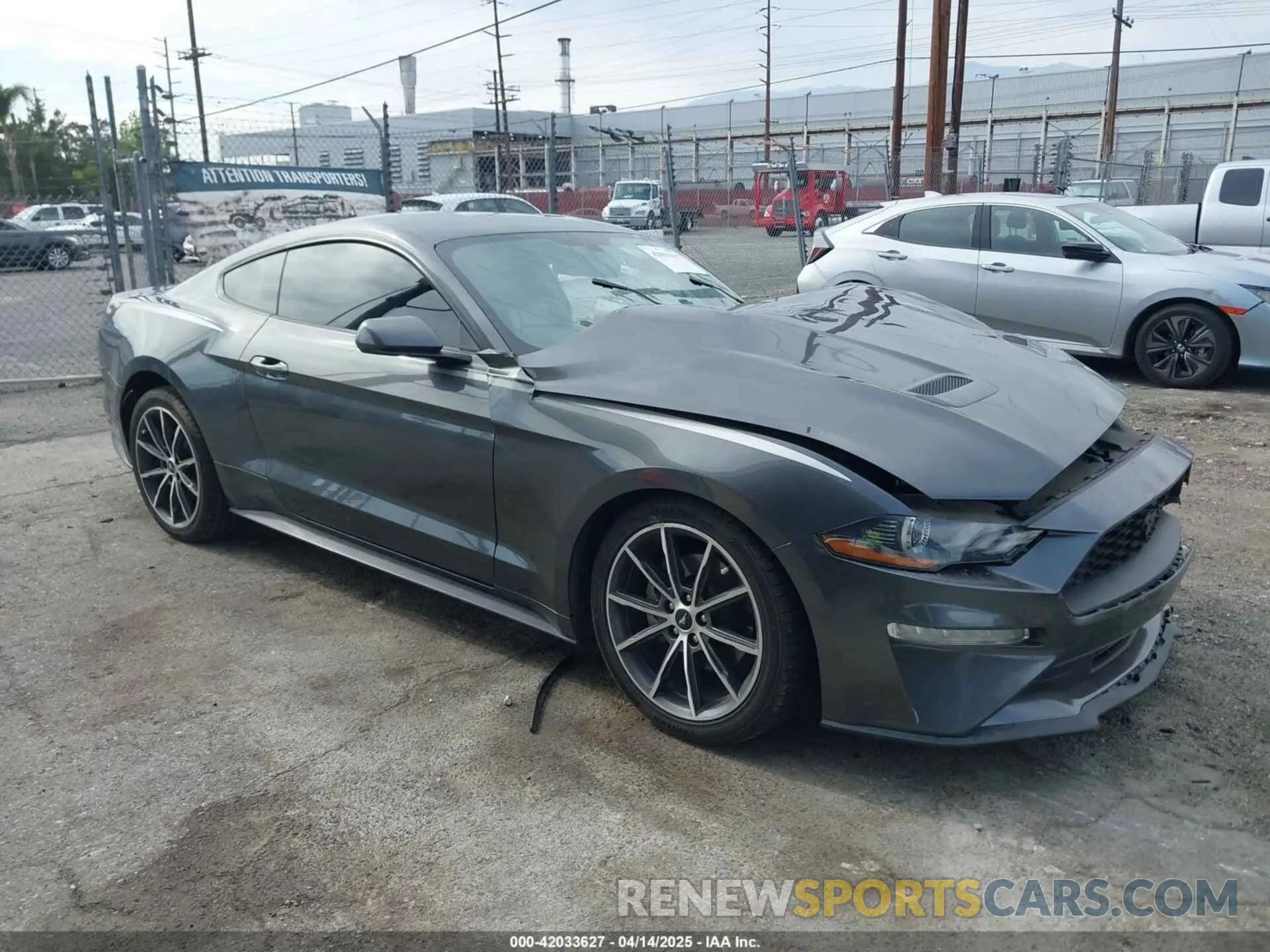1 fotografías del automóvil dañado 1FA6P8TH2K5119105 FORD MUSTANG 2019