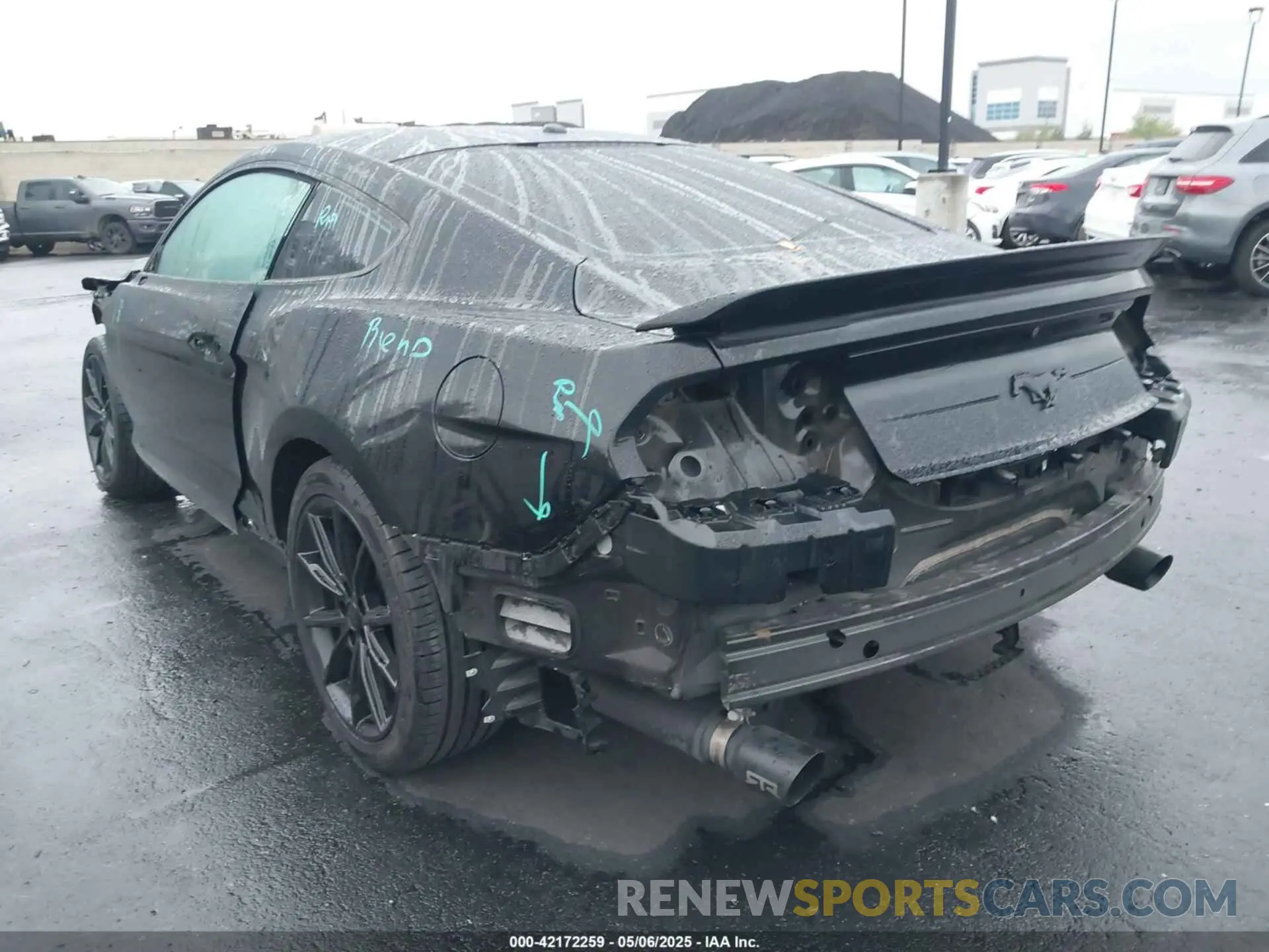 3 fotografías del automóvil dañado 1FA6P8TH2K5143582 FORD MUSTANG 2019