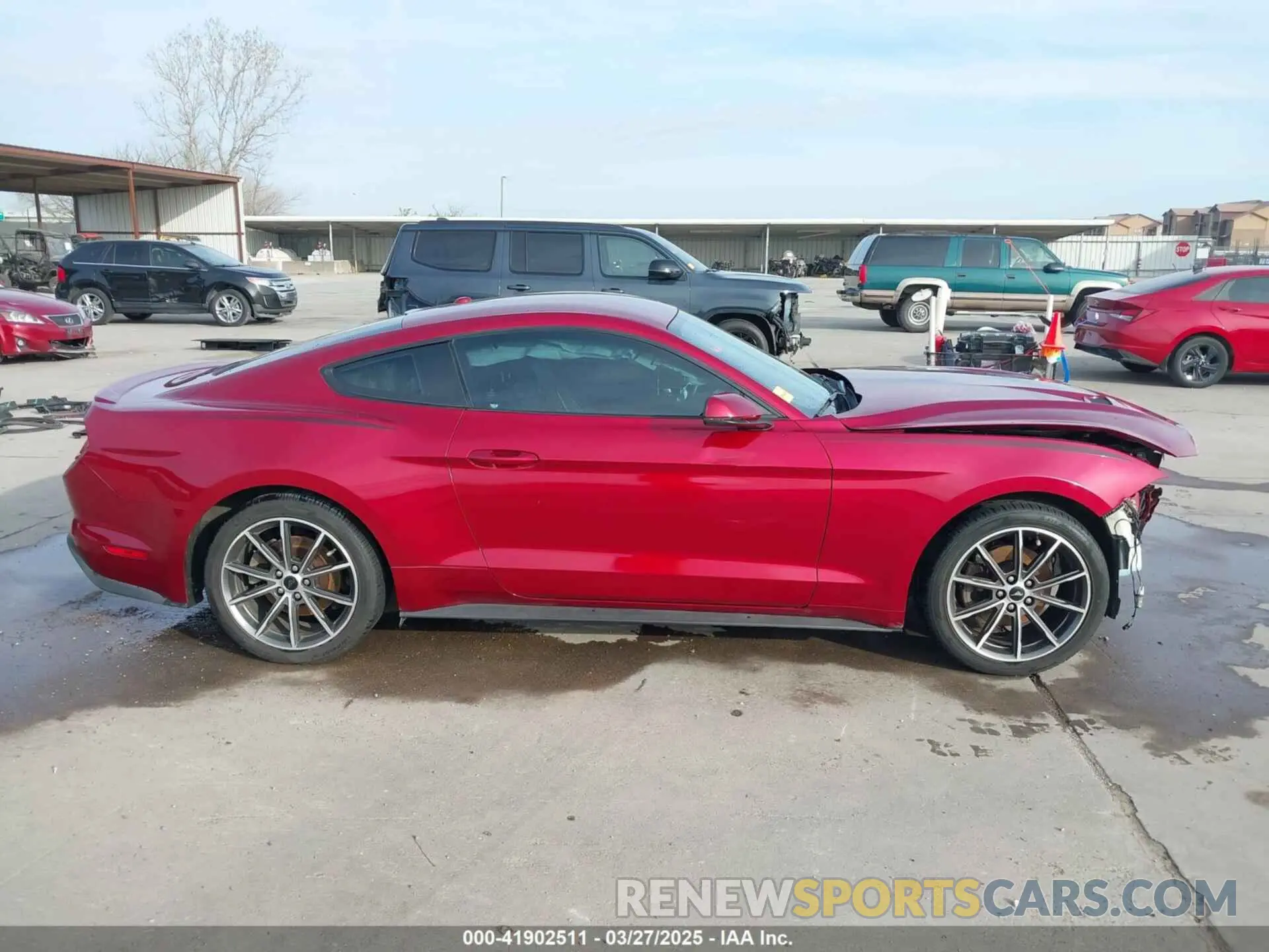 13 fotografías del automóvil dañado 1FA6P8TH2K5162097 FORD MUSTANG 2019