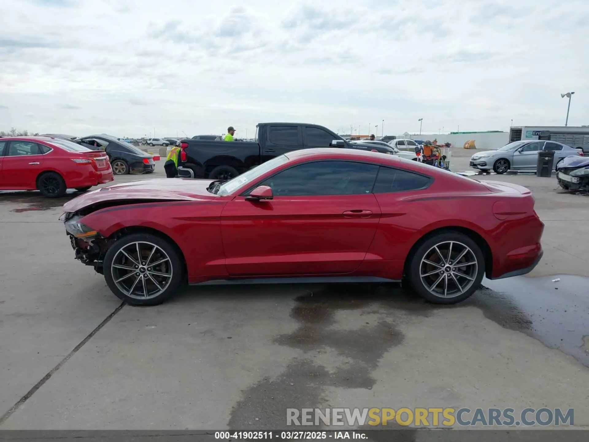 14 fotografías del automóvil dañado 1FA6P8TH2K5162097 FORD MUSTANG 2019