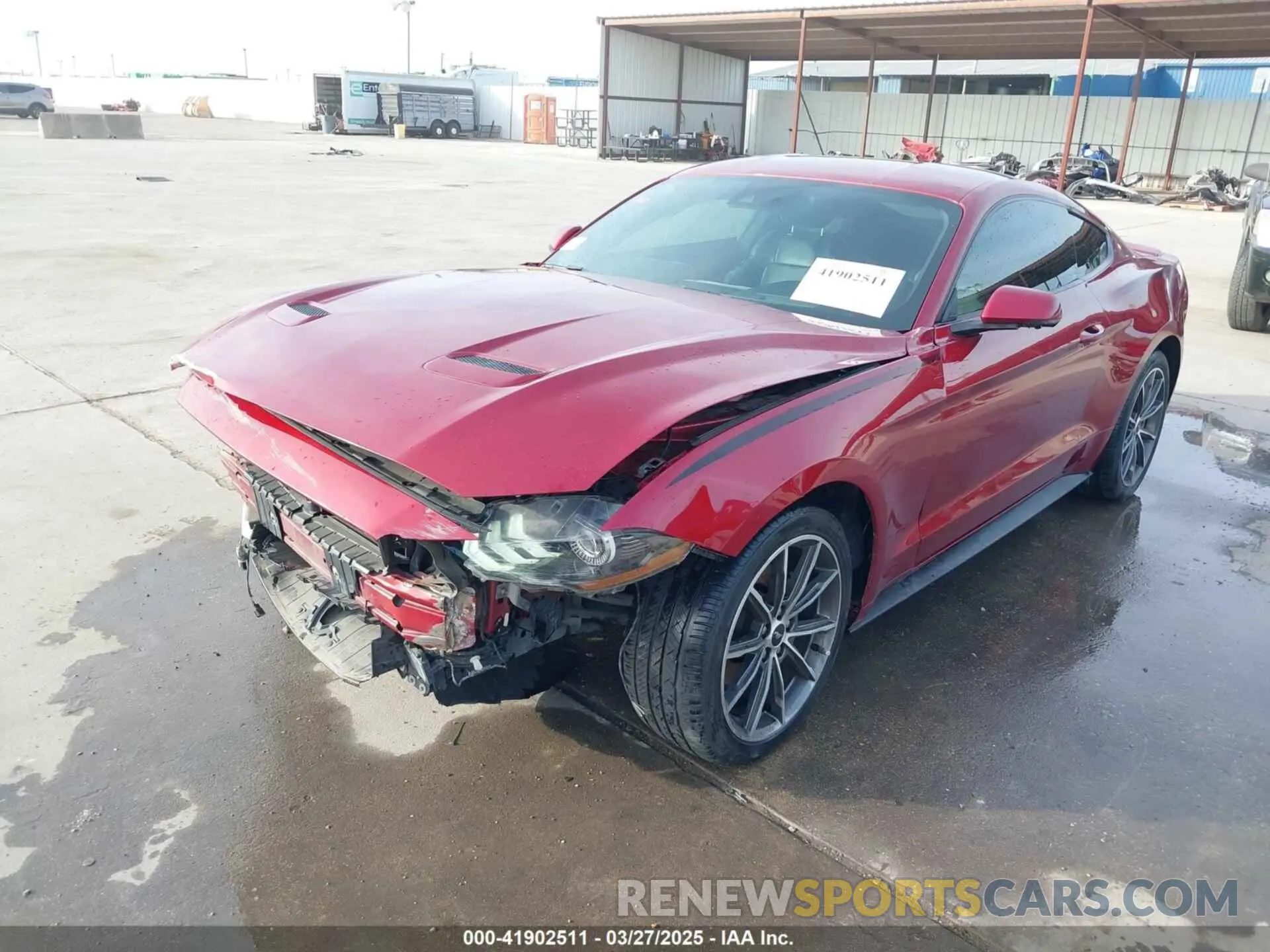2 fotografías del automóvil dañado 1FA6P8TH2K5162097 FORD MUSTANG 2019