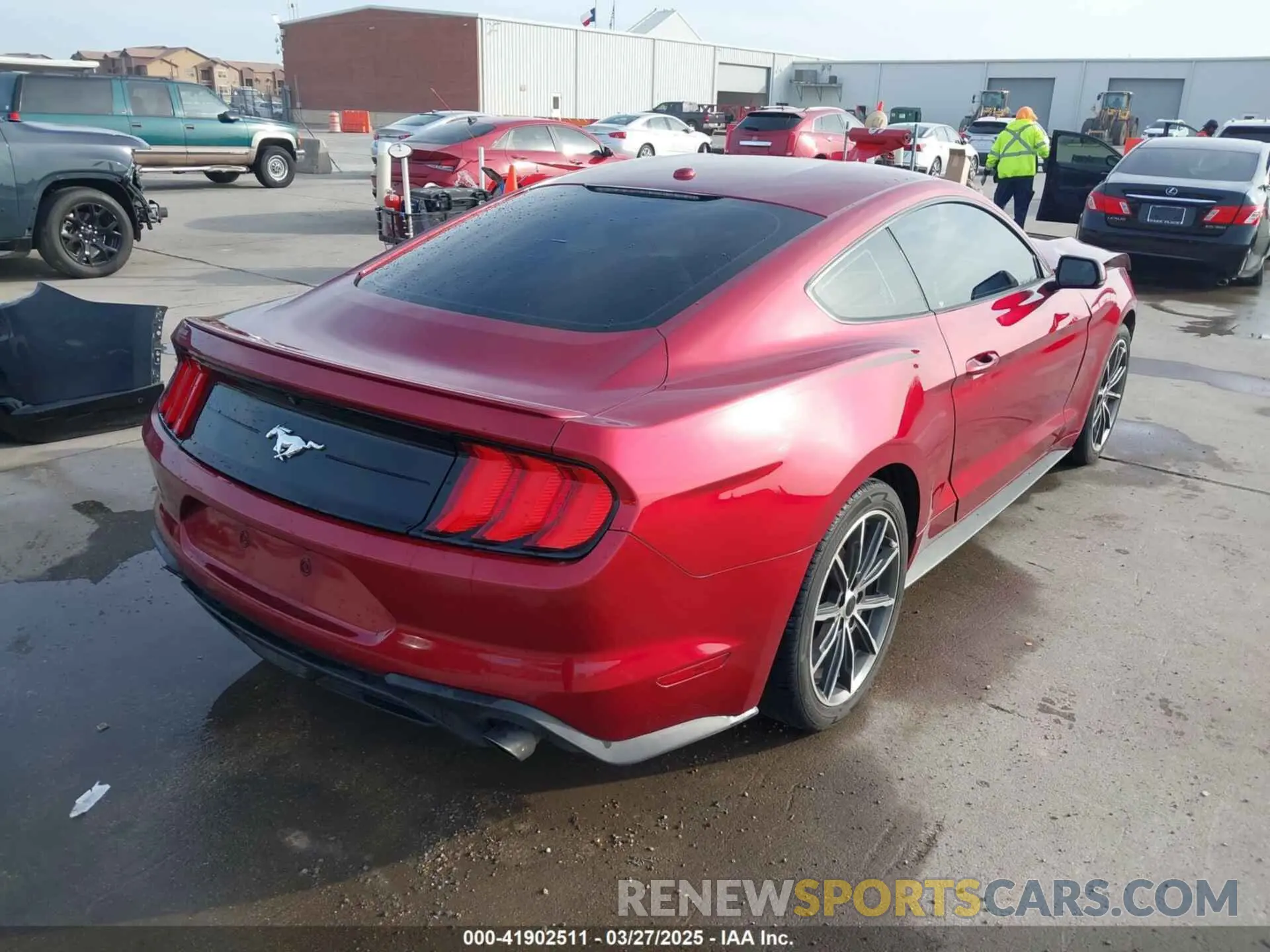 4 fotografías del automóvil dañado 1FA6P8TH2K5162097 FORD MUSTANG 2019