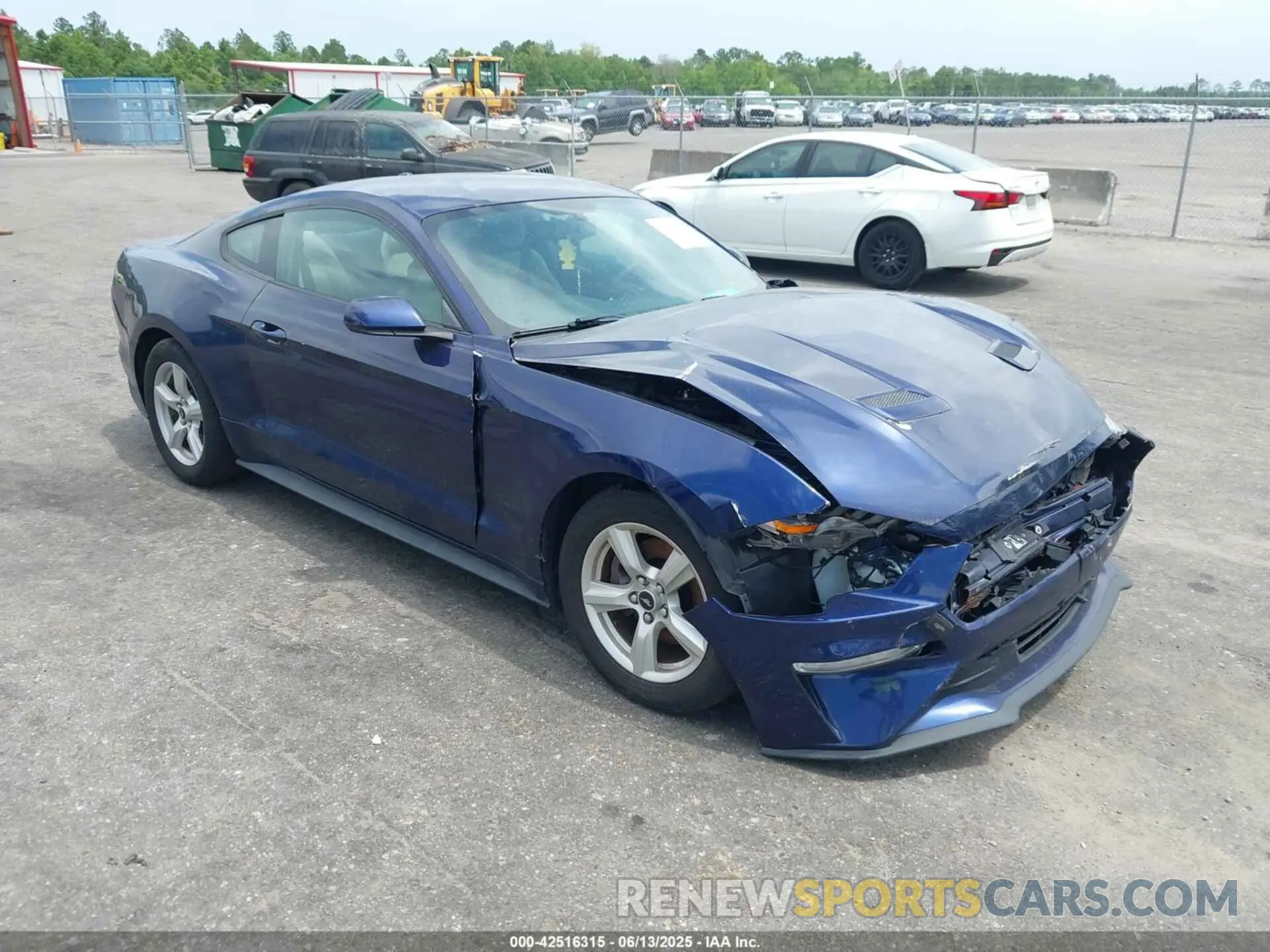 1 fotografías del automóvil dañado 1FA6P8TH3K5174131 FORD MUSTANG 2019