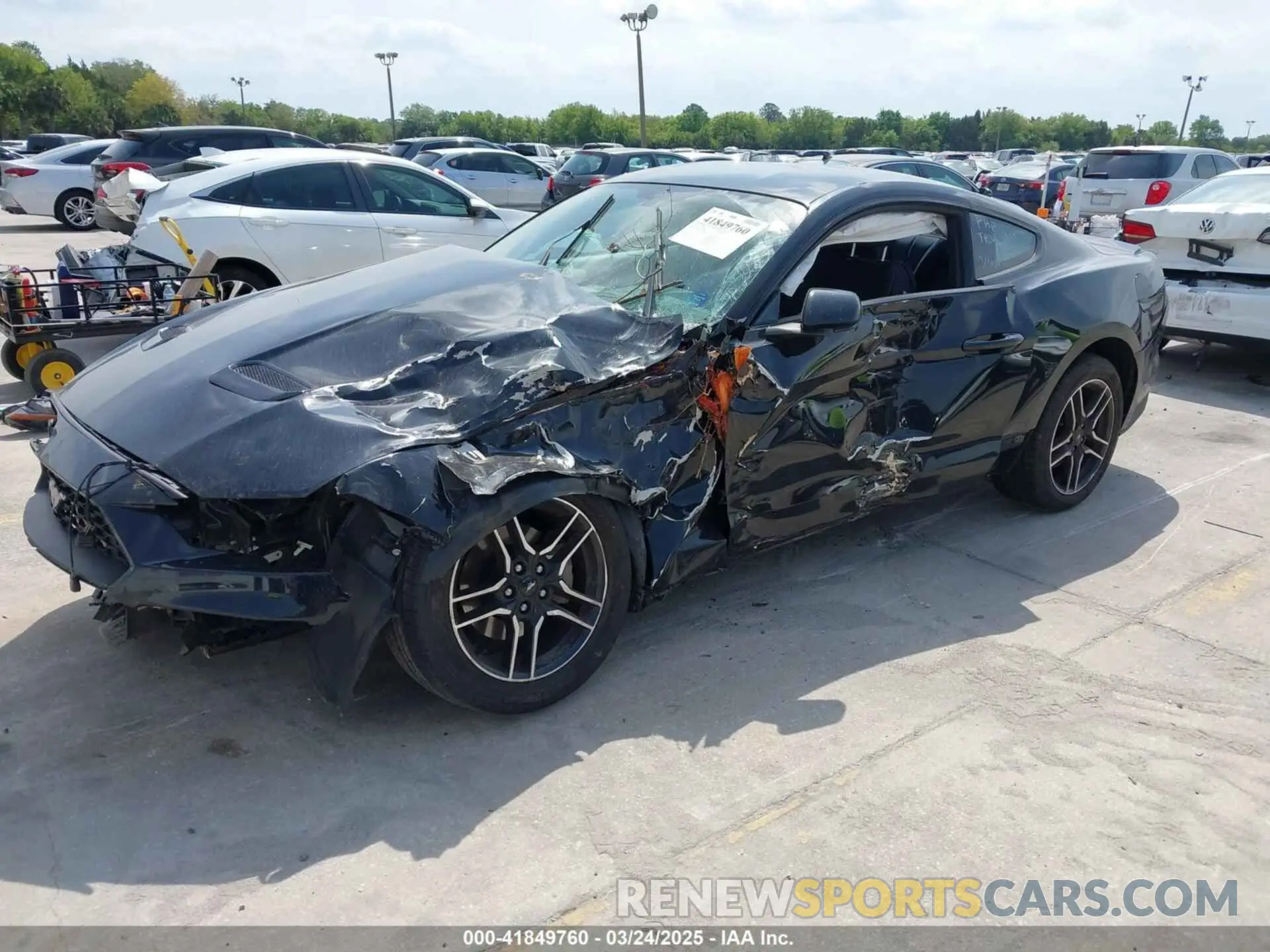 2 fotografías del automóvil dañado 1FA6P8TH4K5146998 FORD MUSTANG 2019