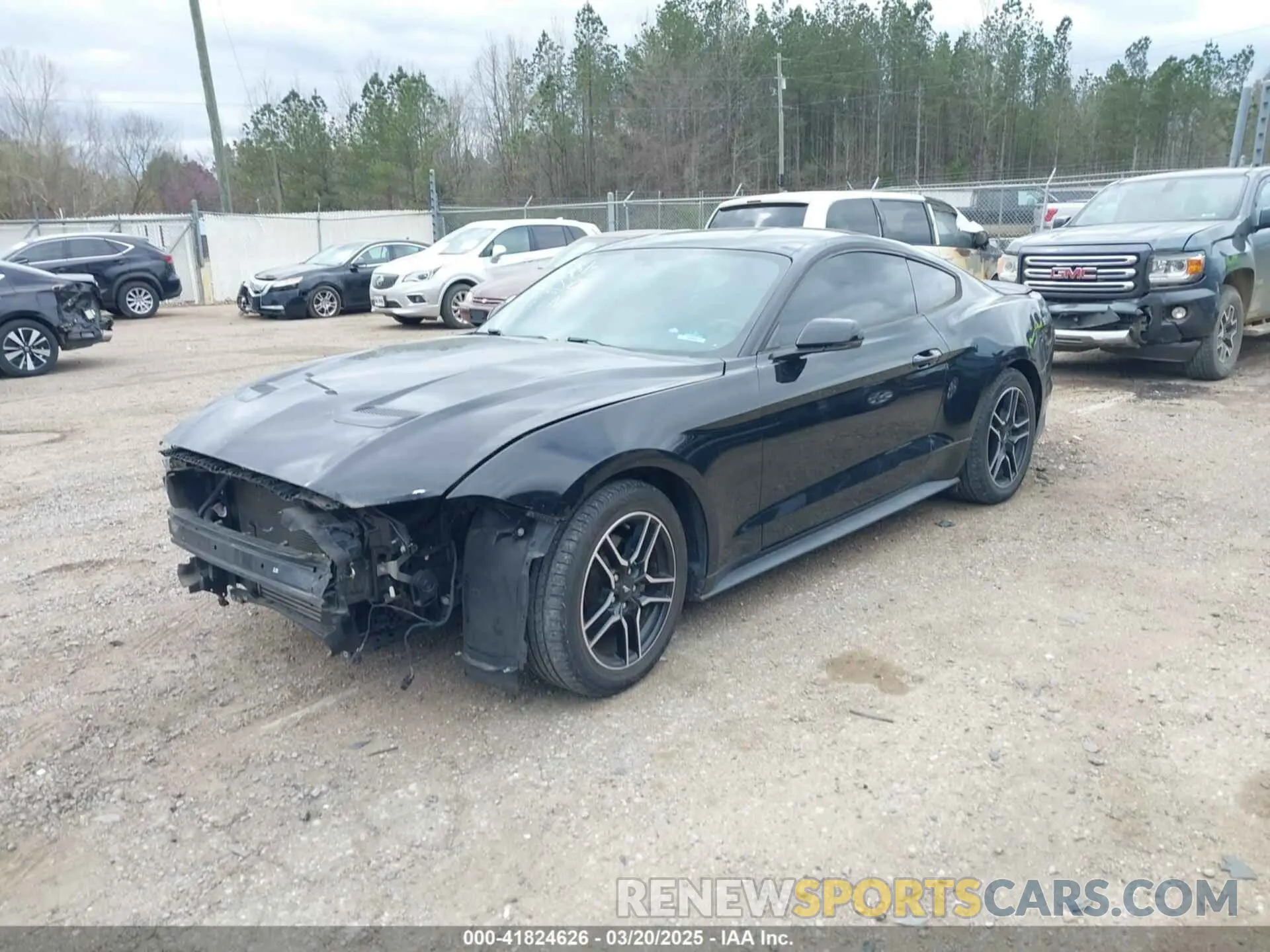 2 fotografías del automóvil dañado 1FA6P8TH6K5166654 FORD MUSTANG 2019