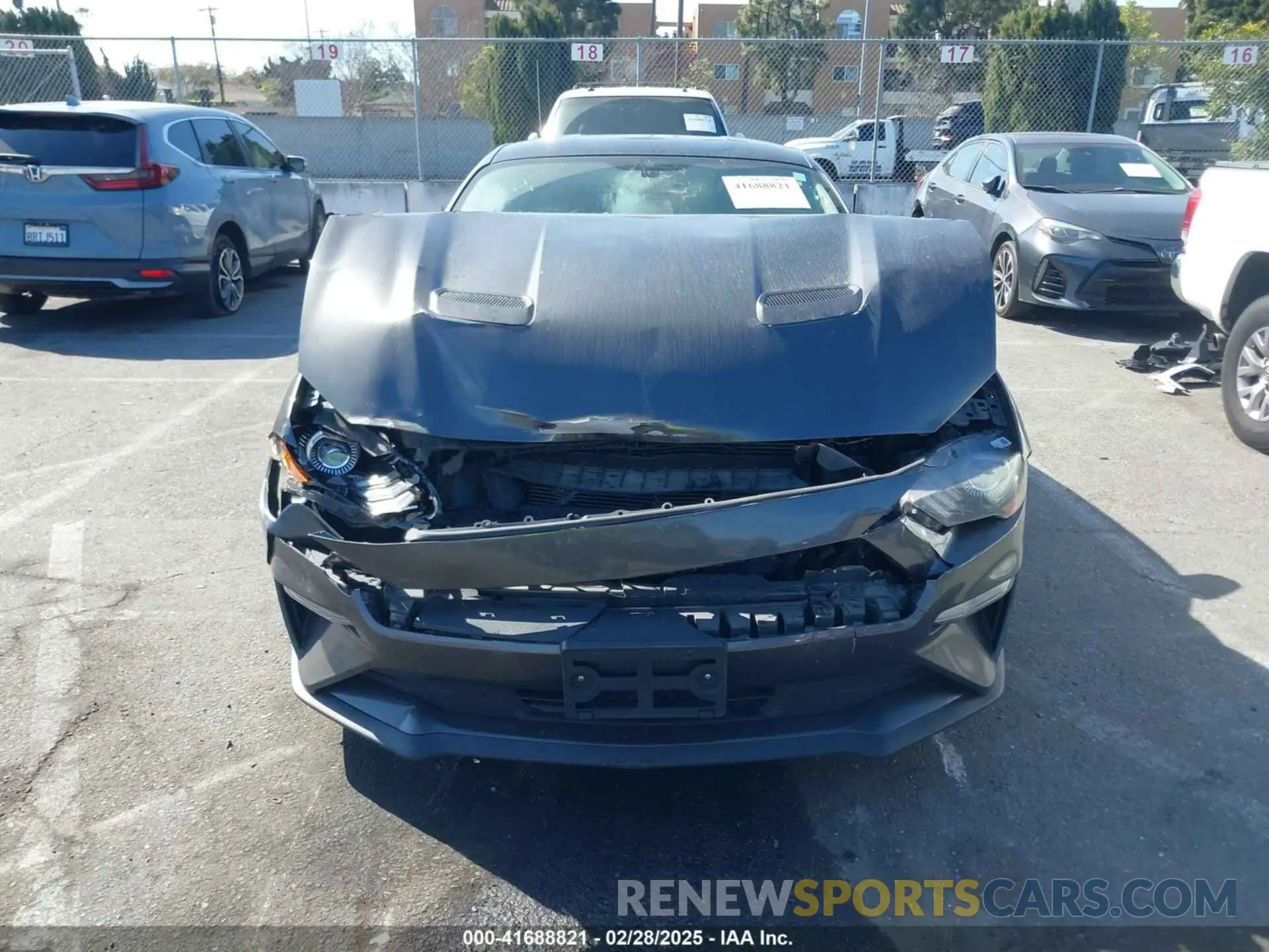 12 fotografías del automóvil dañado 1FA6P8TH8K5106195 FORD MUSTANG 2019