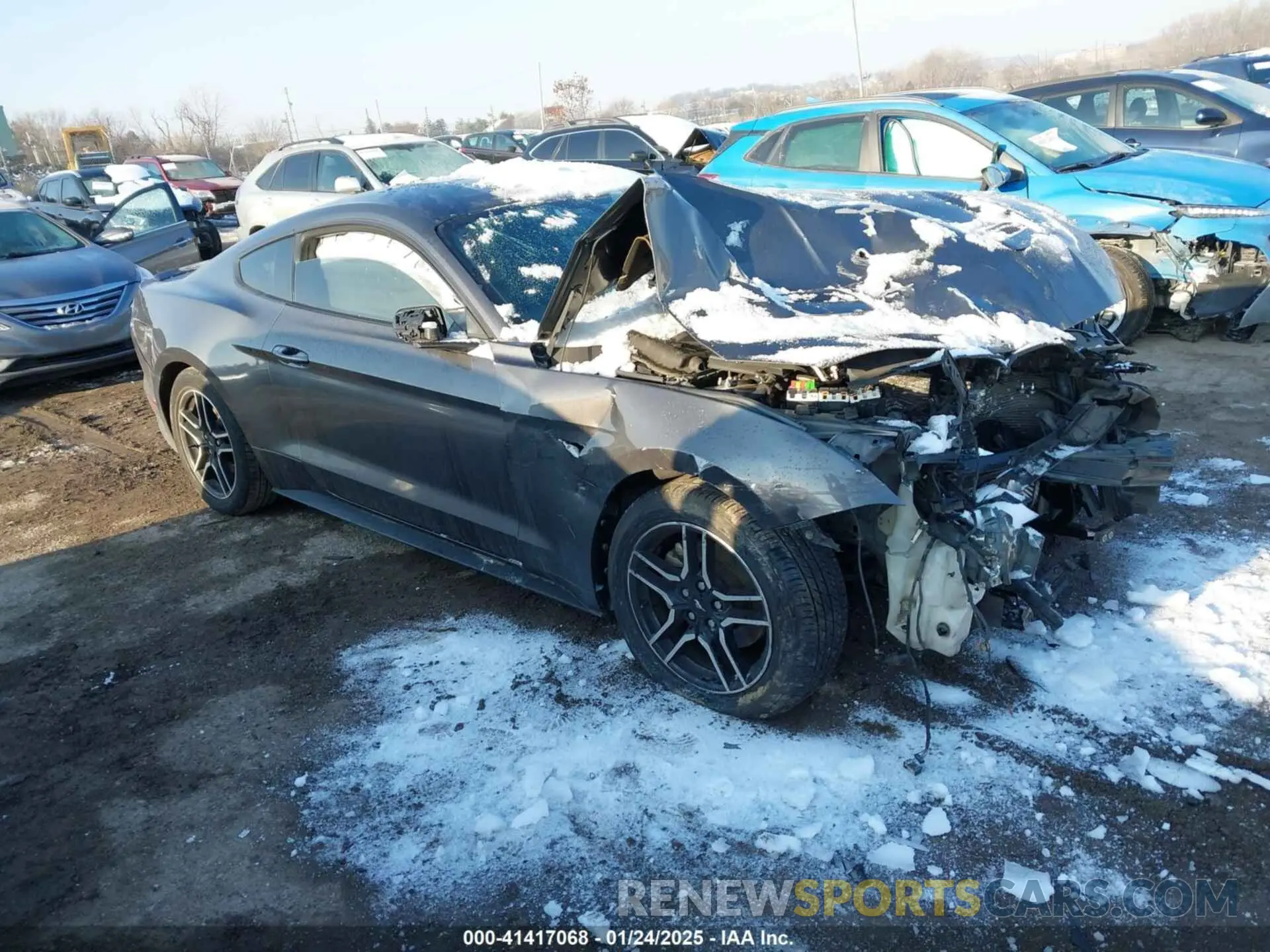 1 fotografías del automóvil dañado 1FA6P8TH8K5111588 FORD MUSTANG 2019