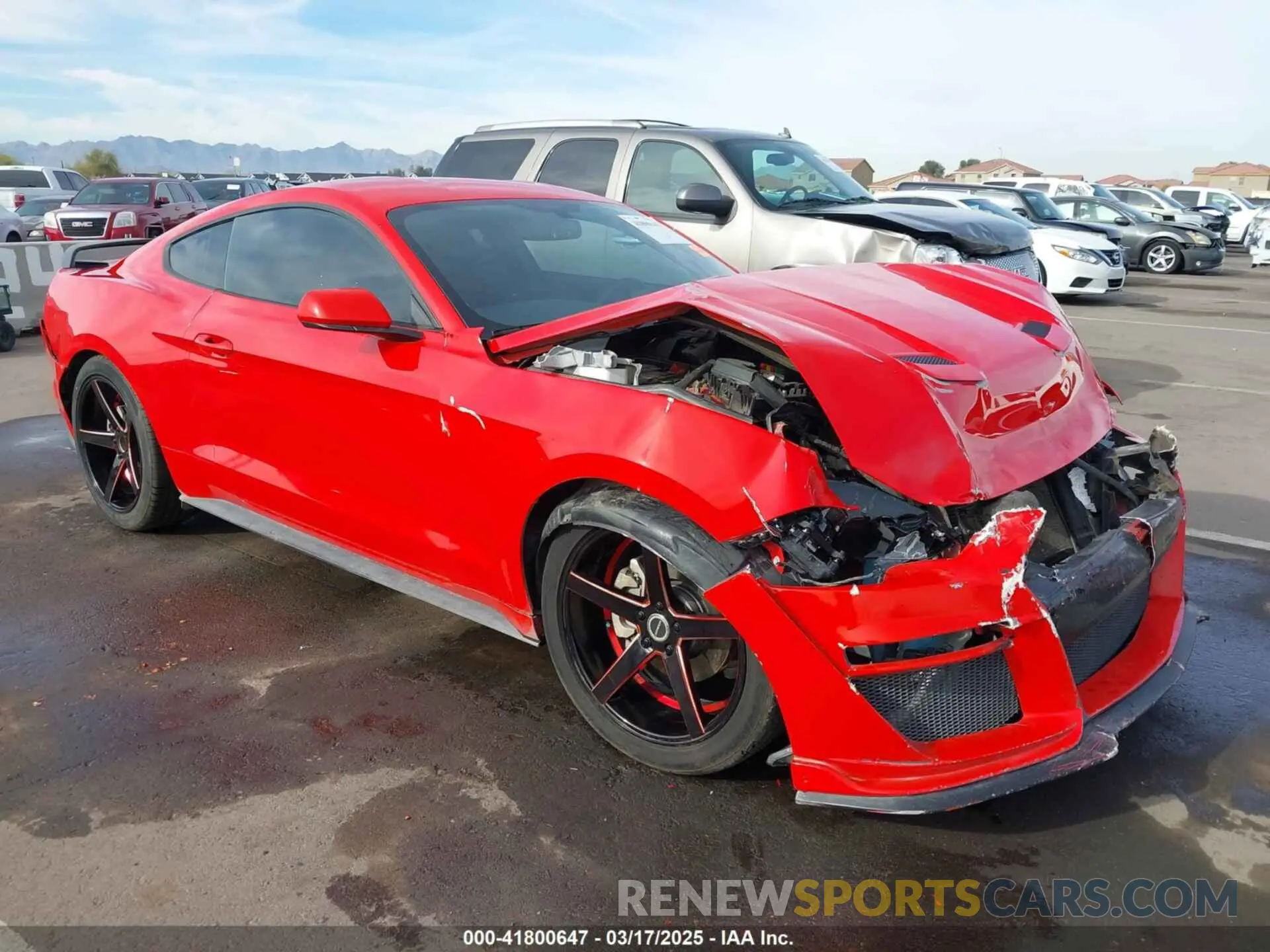 1 fotografías del automóvil dañado 1FA6P8THXK5196692 FORD MUSTANG 2019