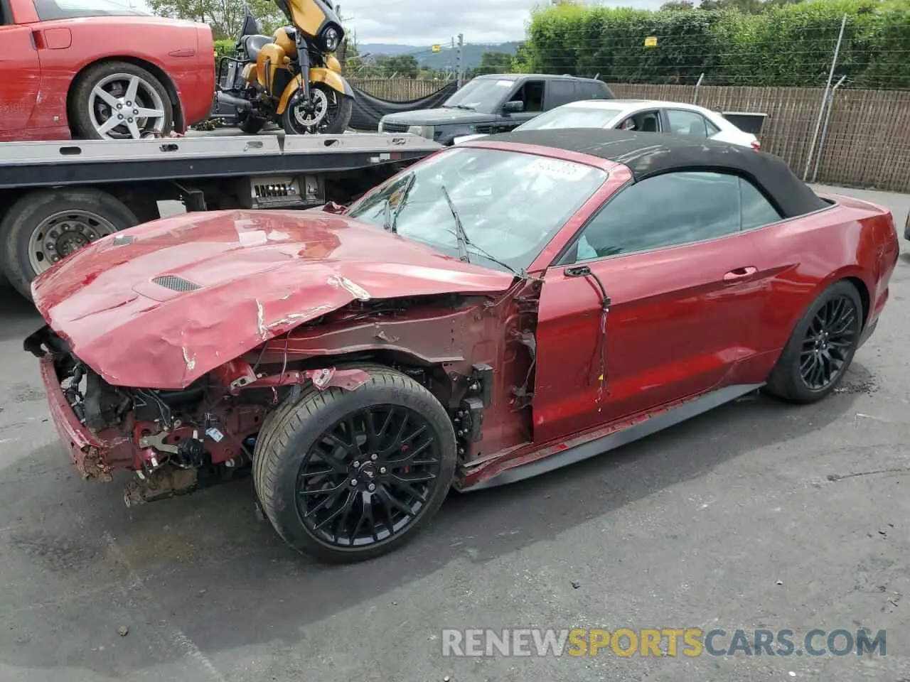 1 fotografías del automóvil dañado 1FATP8FF4K5193350 FORD MUSTANG 2019
