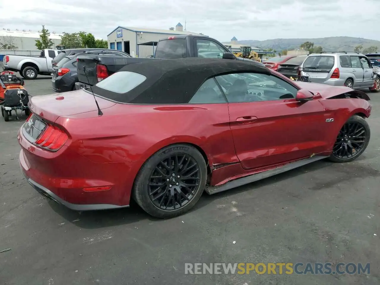 3 fotografías del automóvil dañado 1FATP8FF4K5193350 FORD MUSTANG 2019